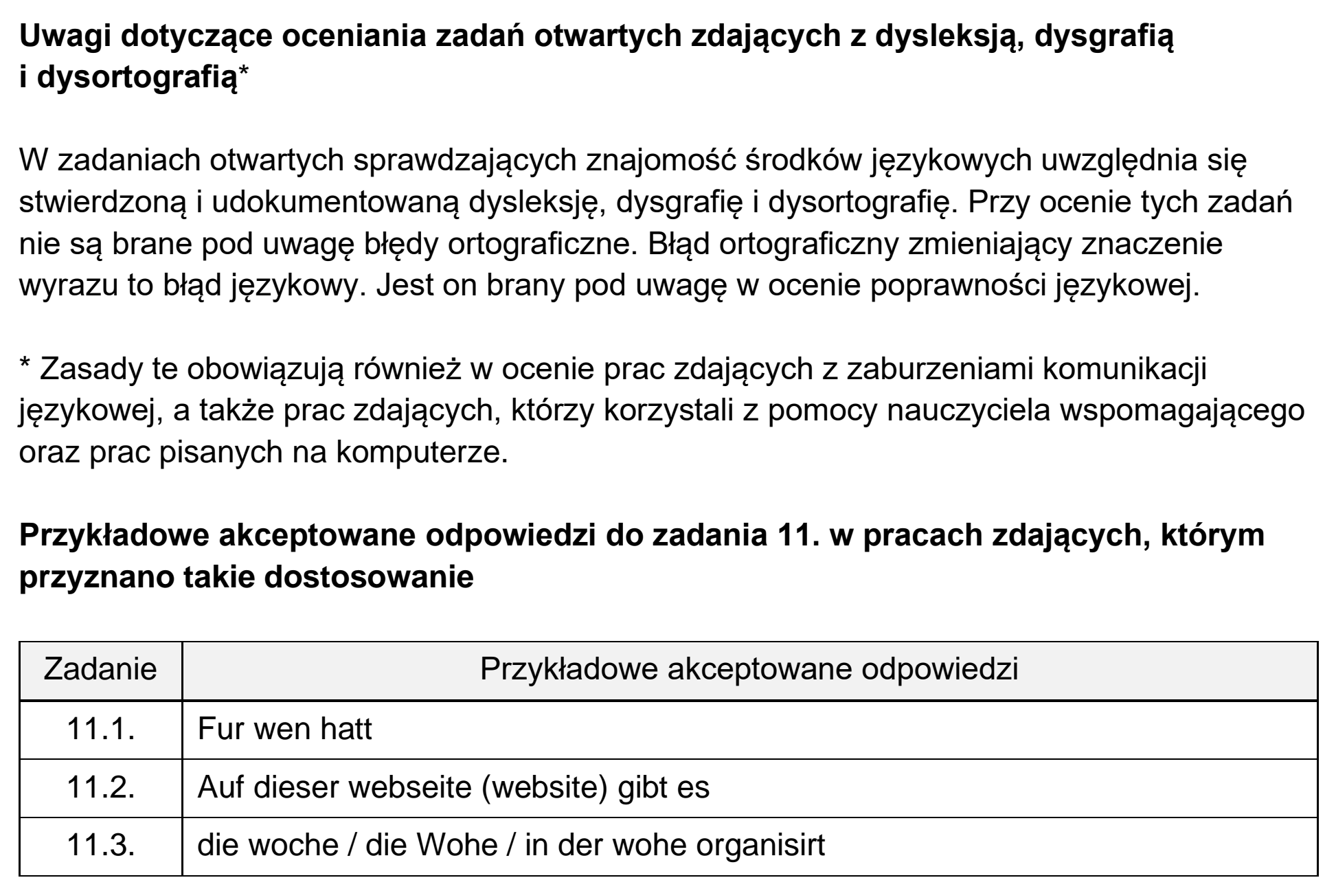 Matura, maj 2023, odpowiedź do zadania 11, fragment 2