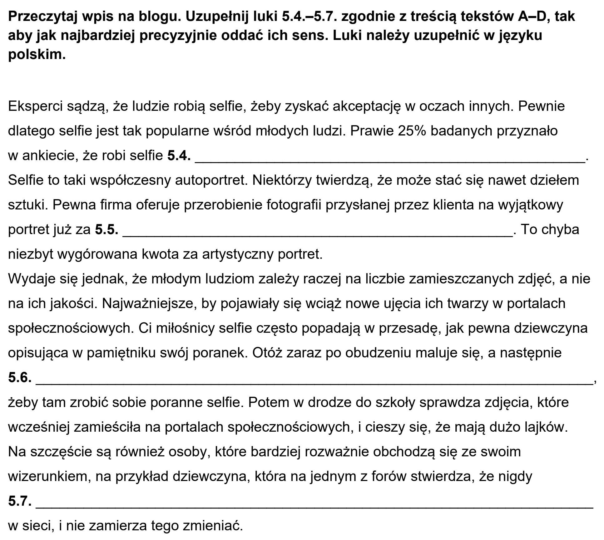 Matura, maj 2023, podgląd zadania 5, fragment 4