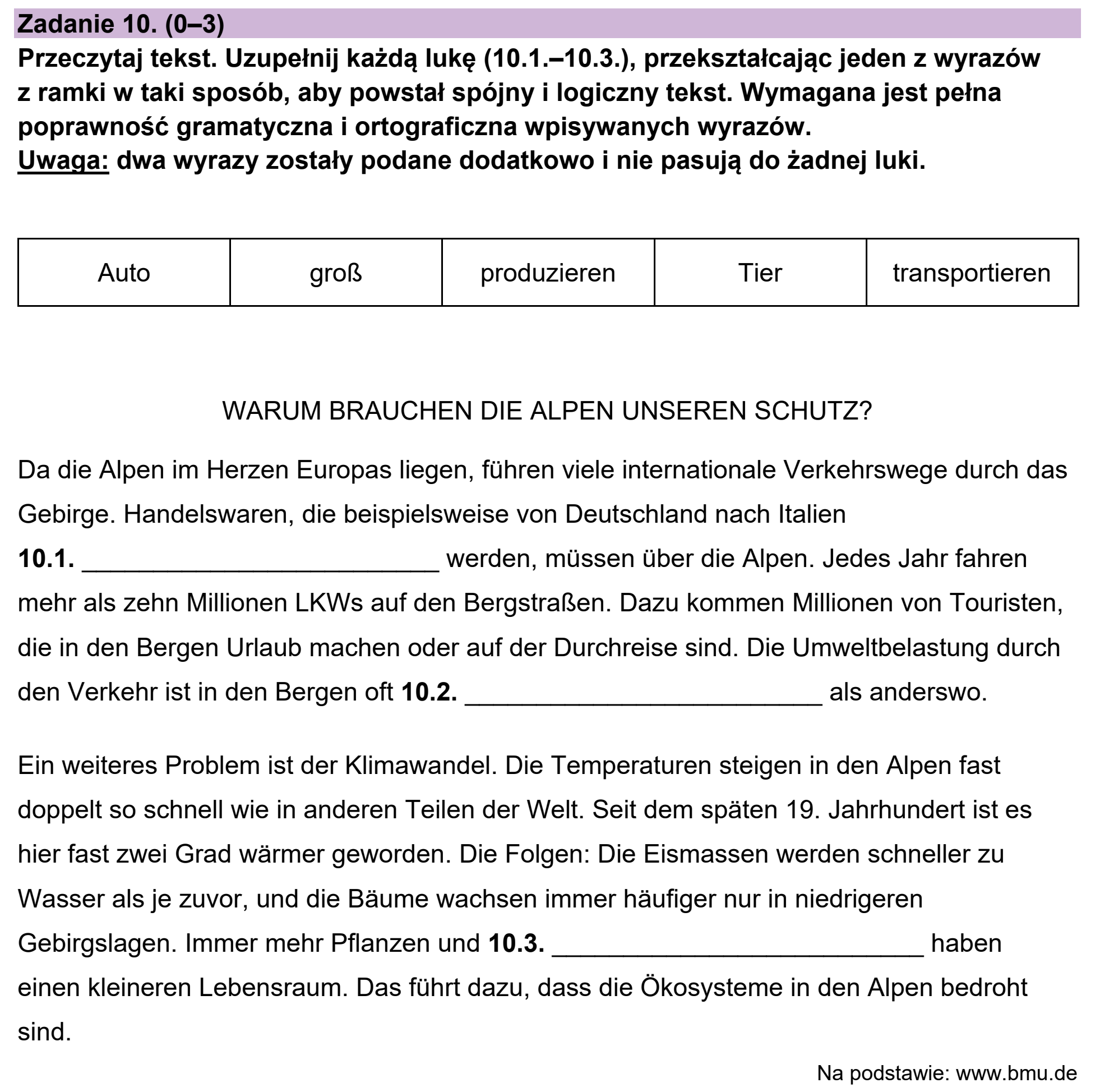 Matura, maj 2024, podgląd zadania 10