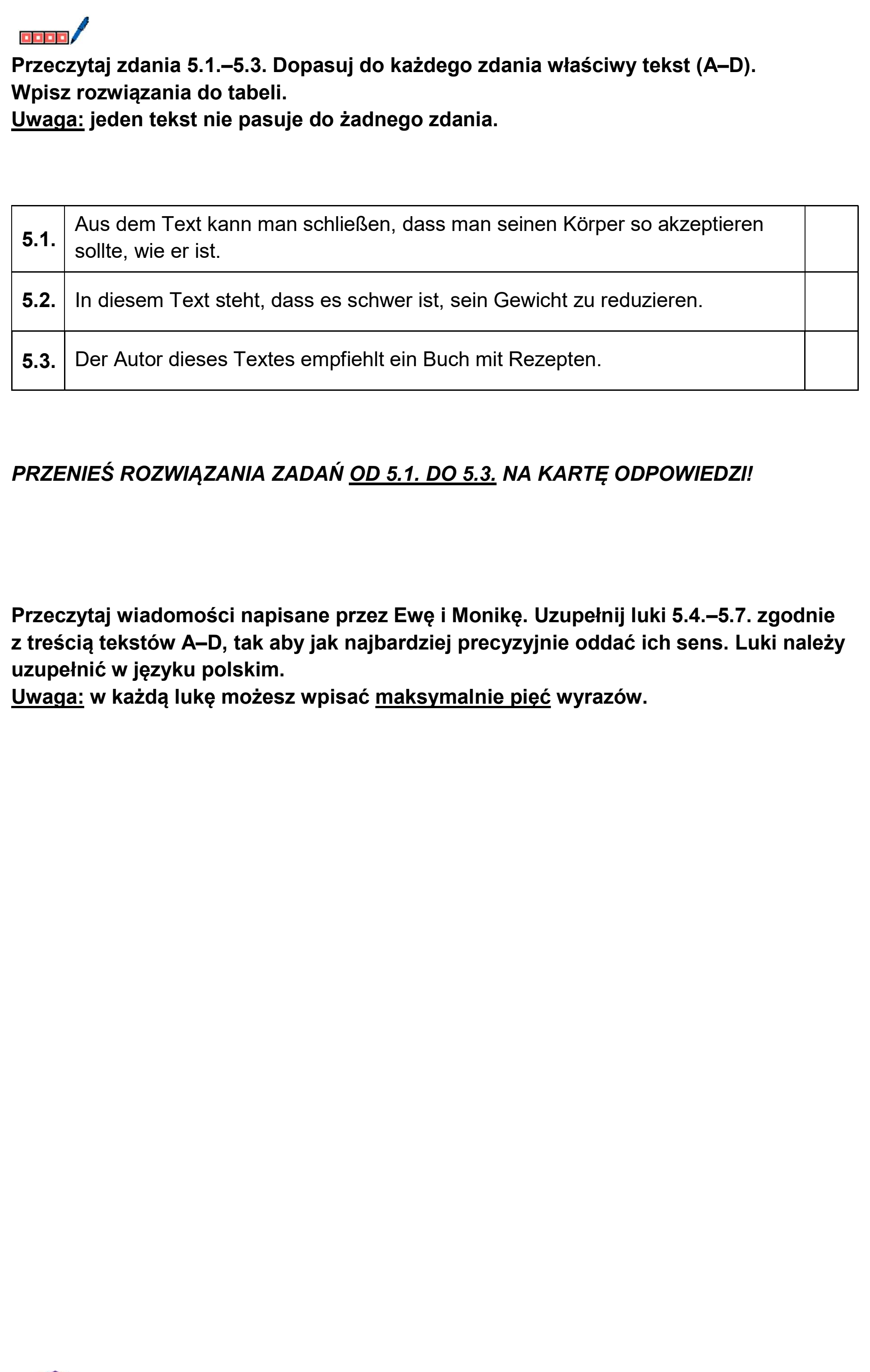 Matura, maj 2026, podgląd zadania 5, fragment 3