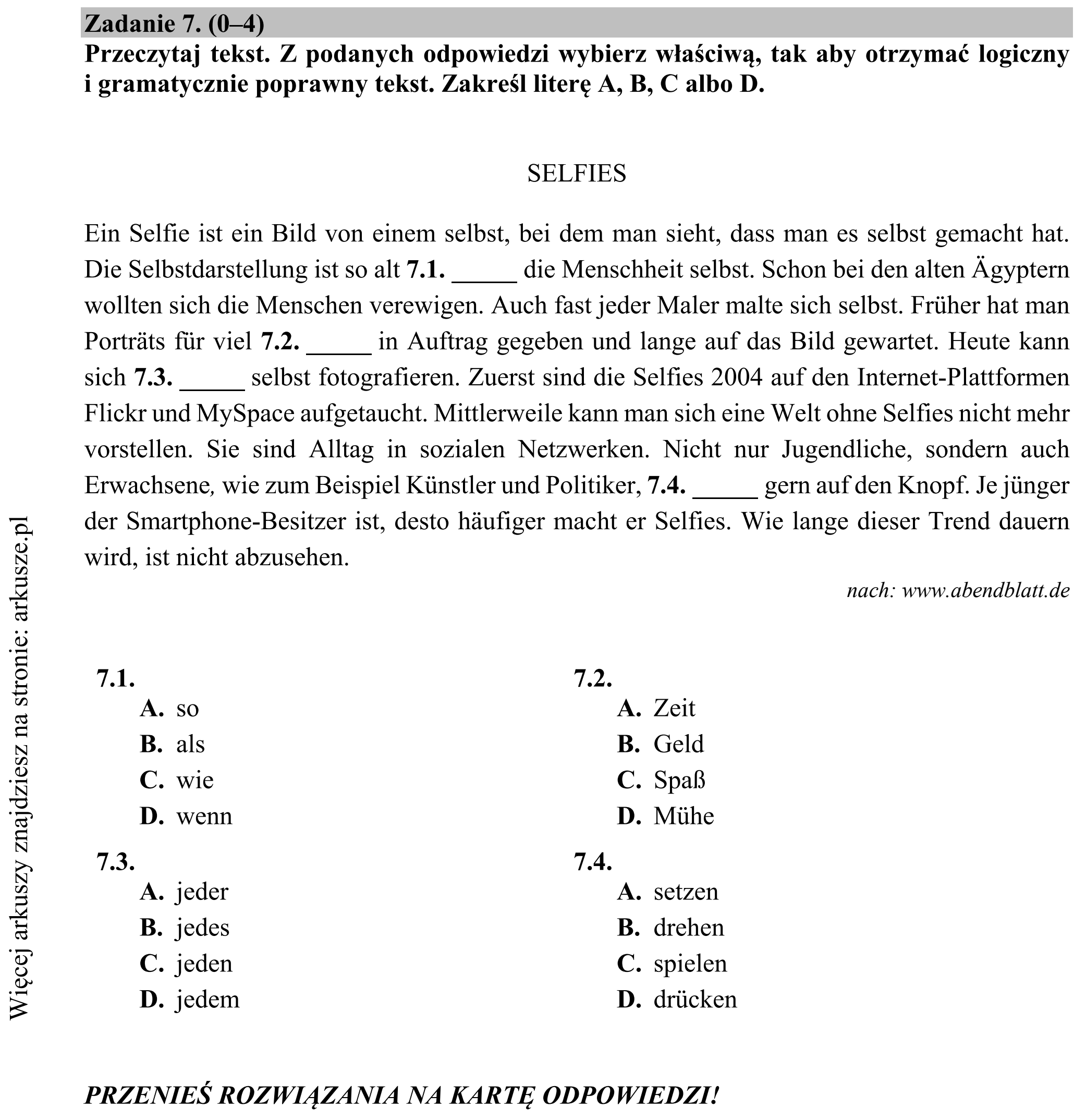 Matura dodatkowa, czerwiec 2017, podgląd zadania 7
