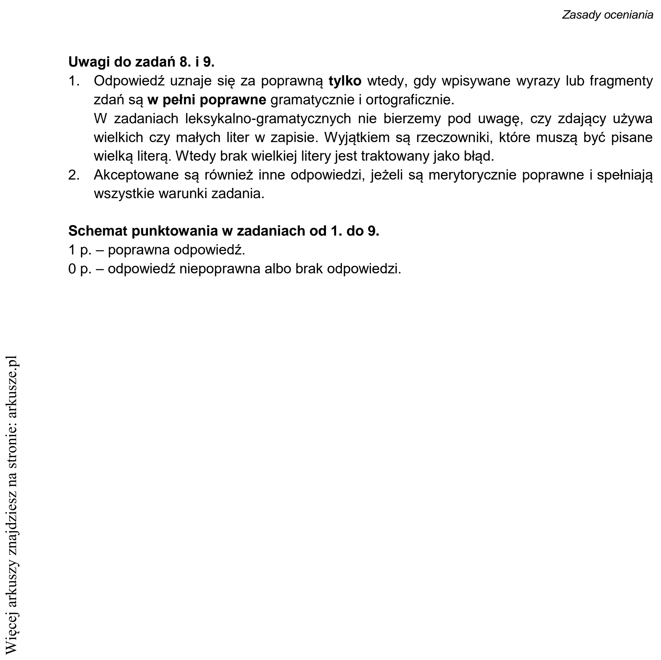 Matura dodatkowa, lipiec 2020, odpowiedź do zadania 9, fragment 1