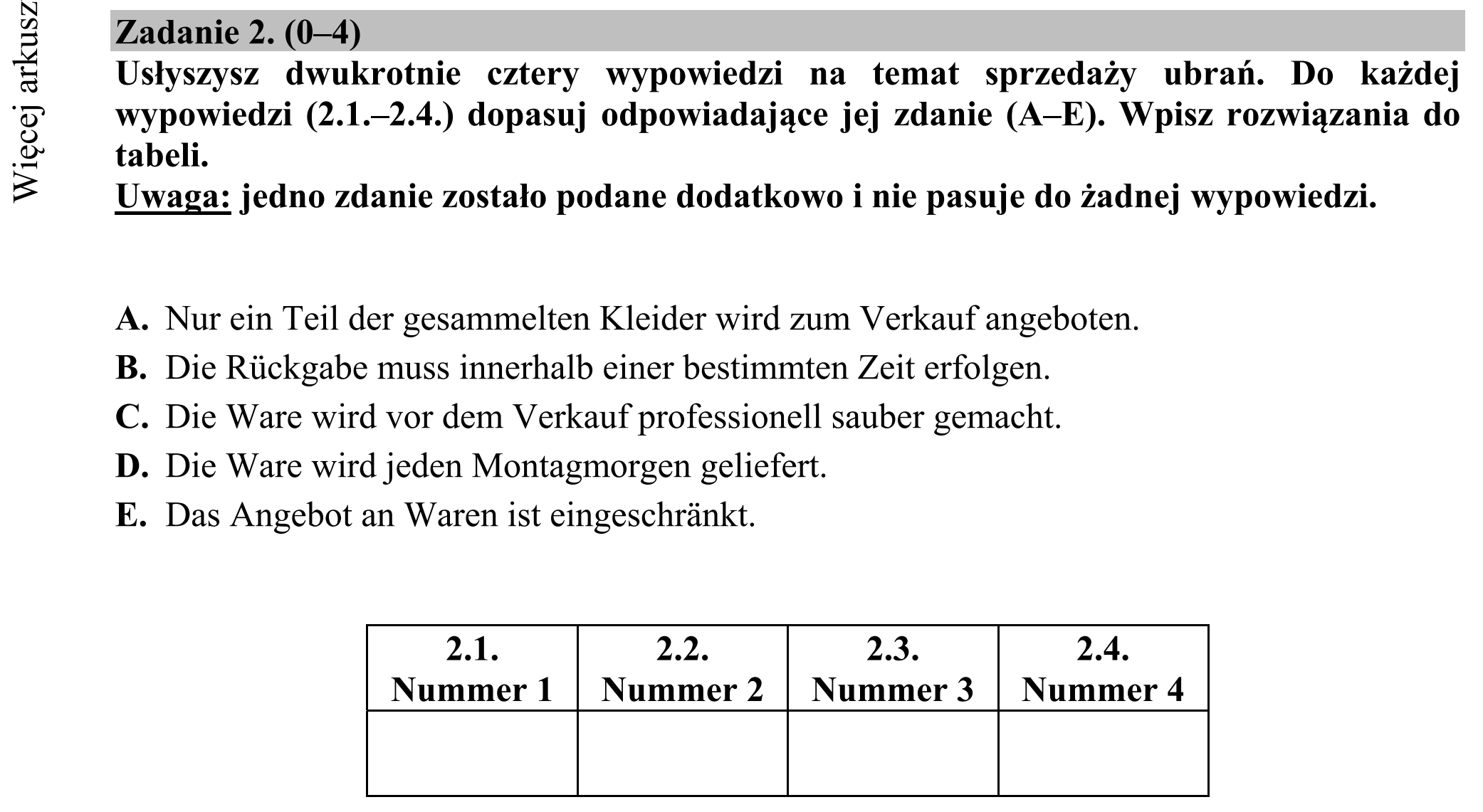 Matura dodatkowa, lipiec 2020, podgląd zadania 2