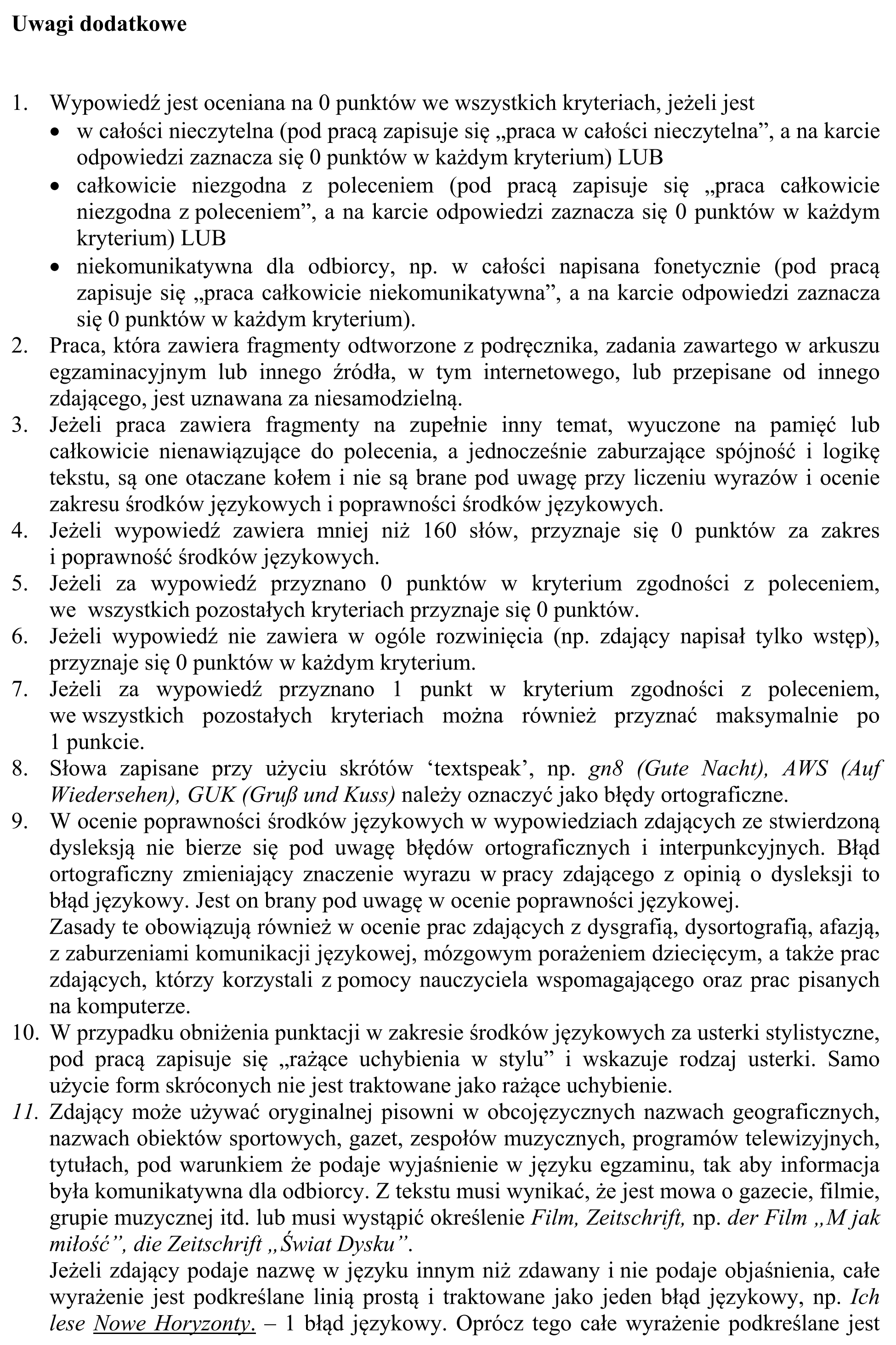 Matura, maj 2016, odpowiedź do zadania 10, fragment 14