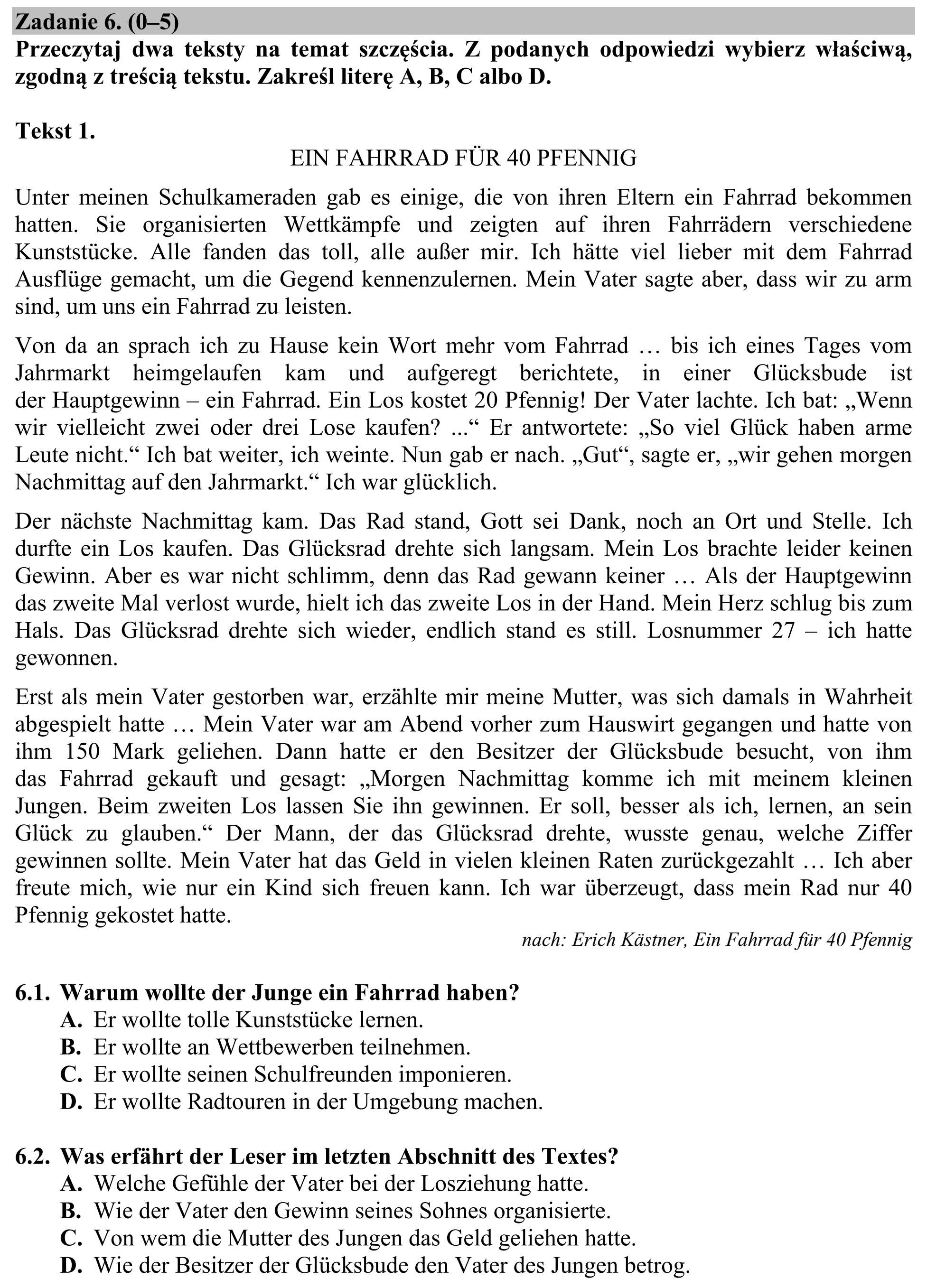 Matura, maj 2016, podgląd zadania 6, fragment 1