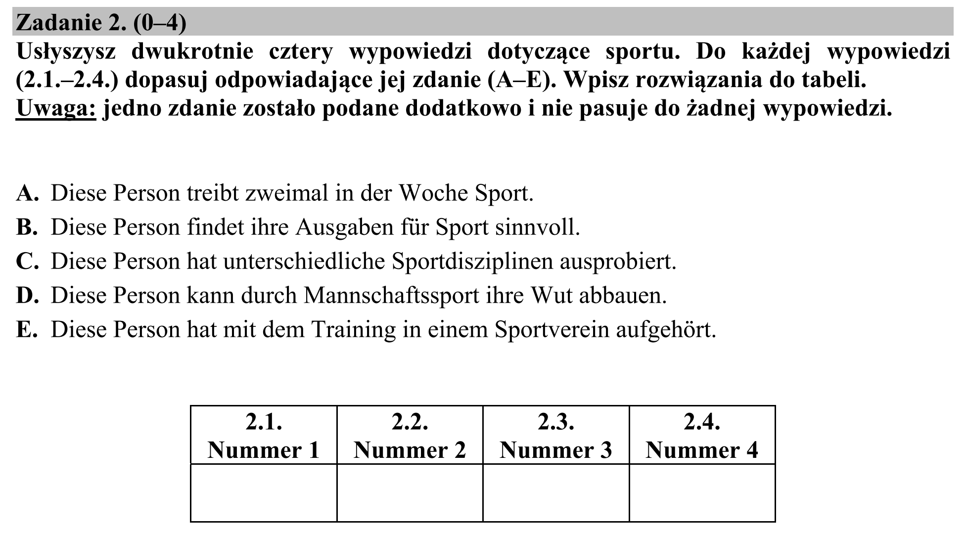 Matura, maj 2019, zadanie 2
