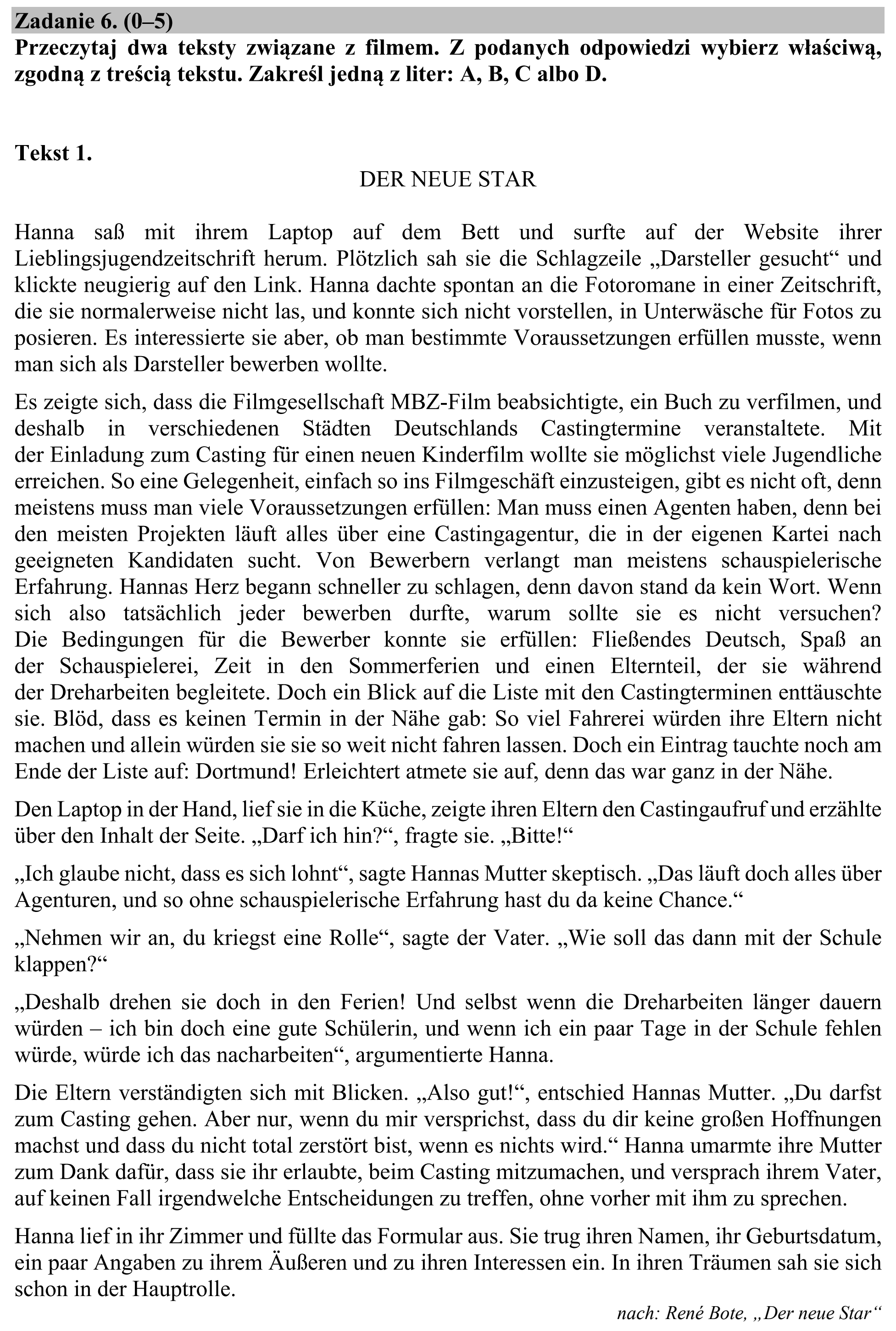 Matura, maj 2020, zadanie 6, fragment 1
