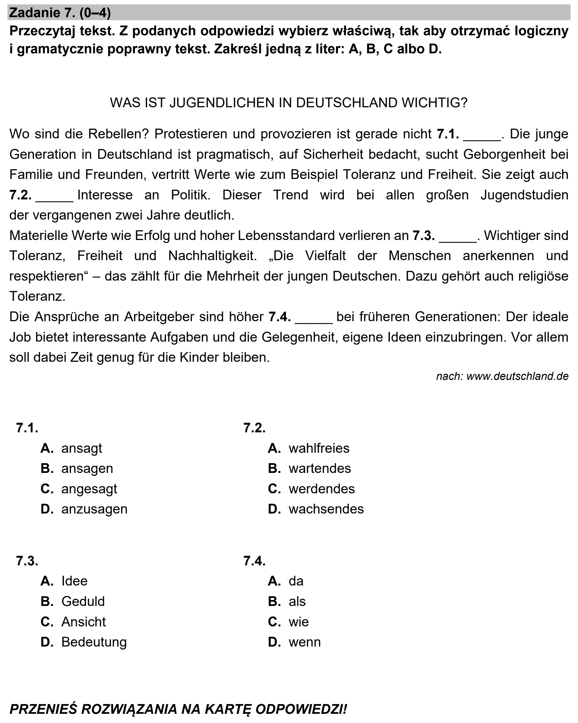 Matura, maj 2022, zadanie 7