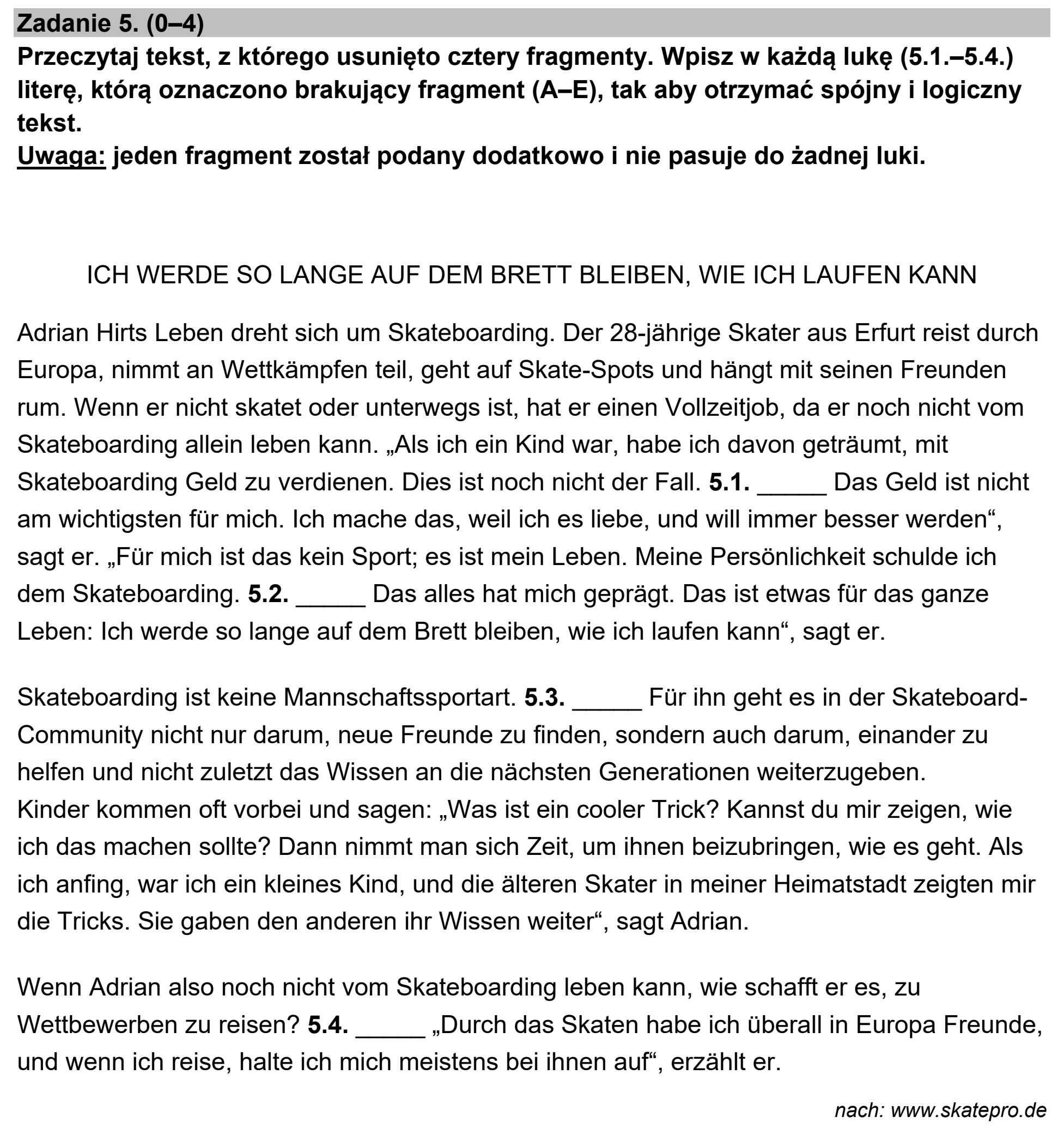 Matura, maj 2023, zadanie 5, fragment 1