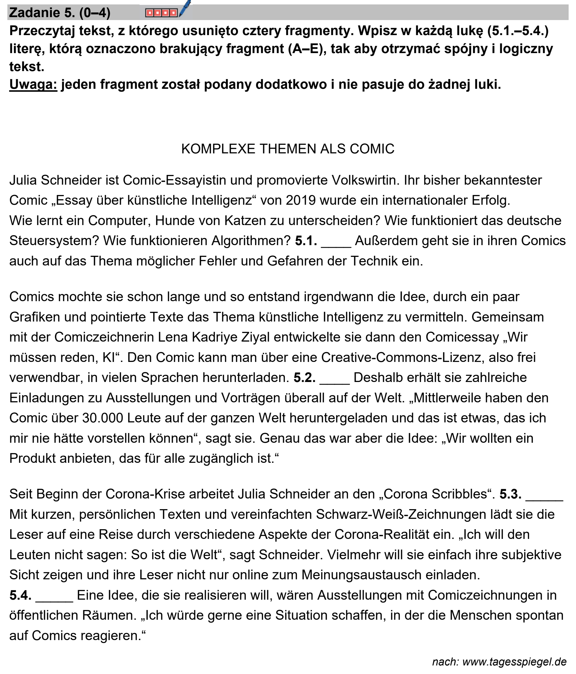 Matura, maj 2024, zadanie 5, fragment 1