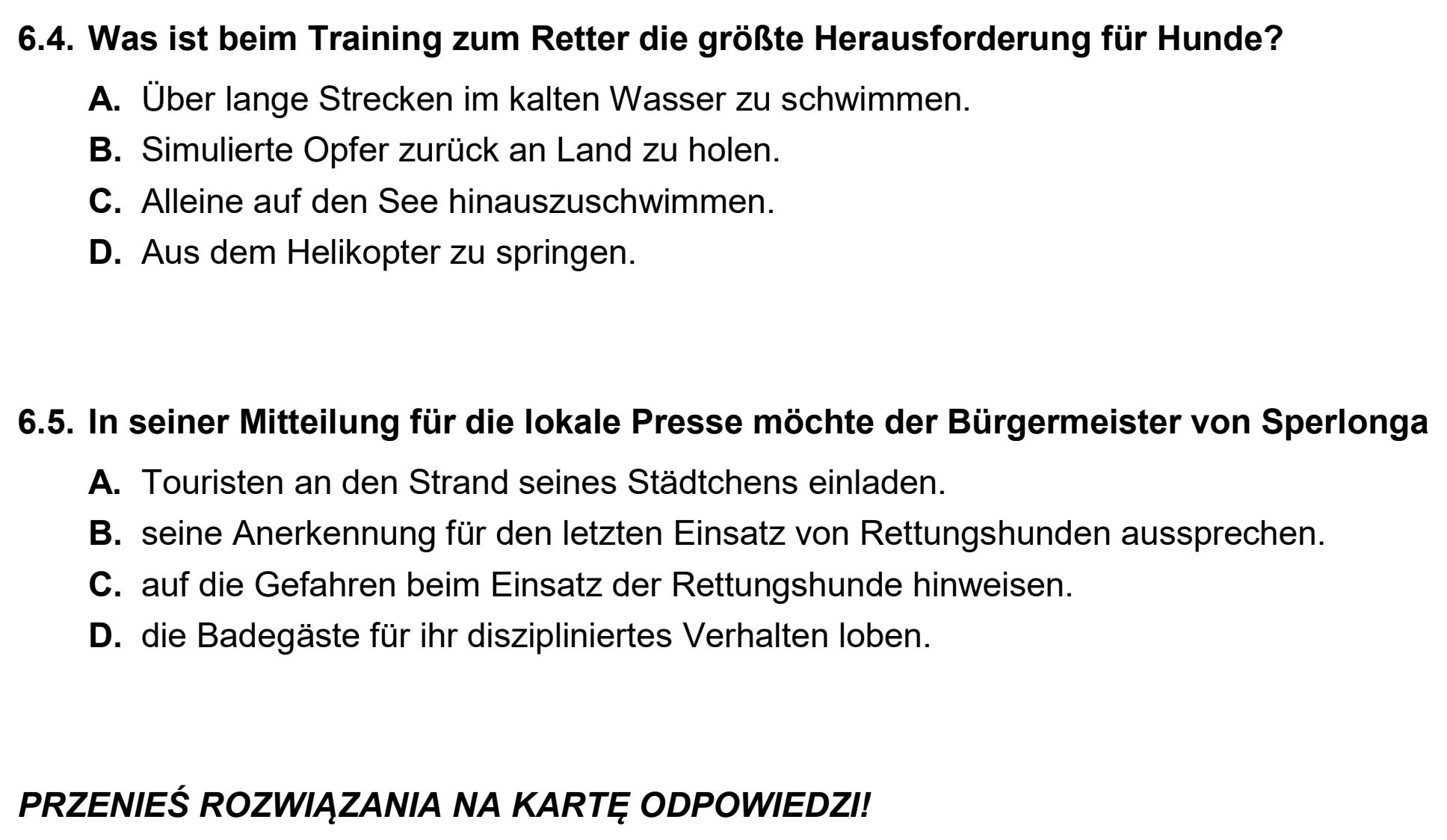 Matura, maj 2026, zadanie 6, fragment 4
