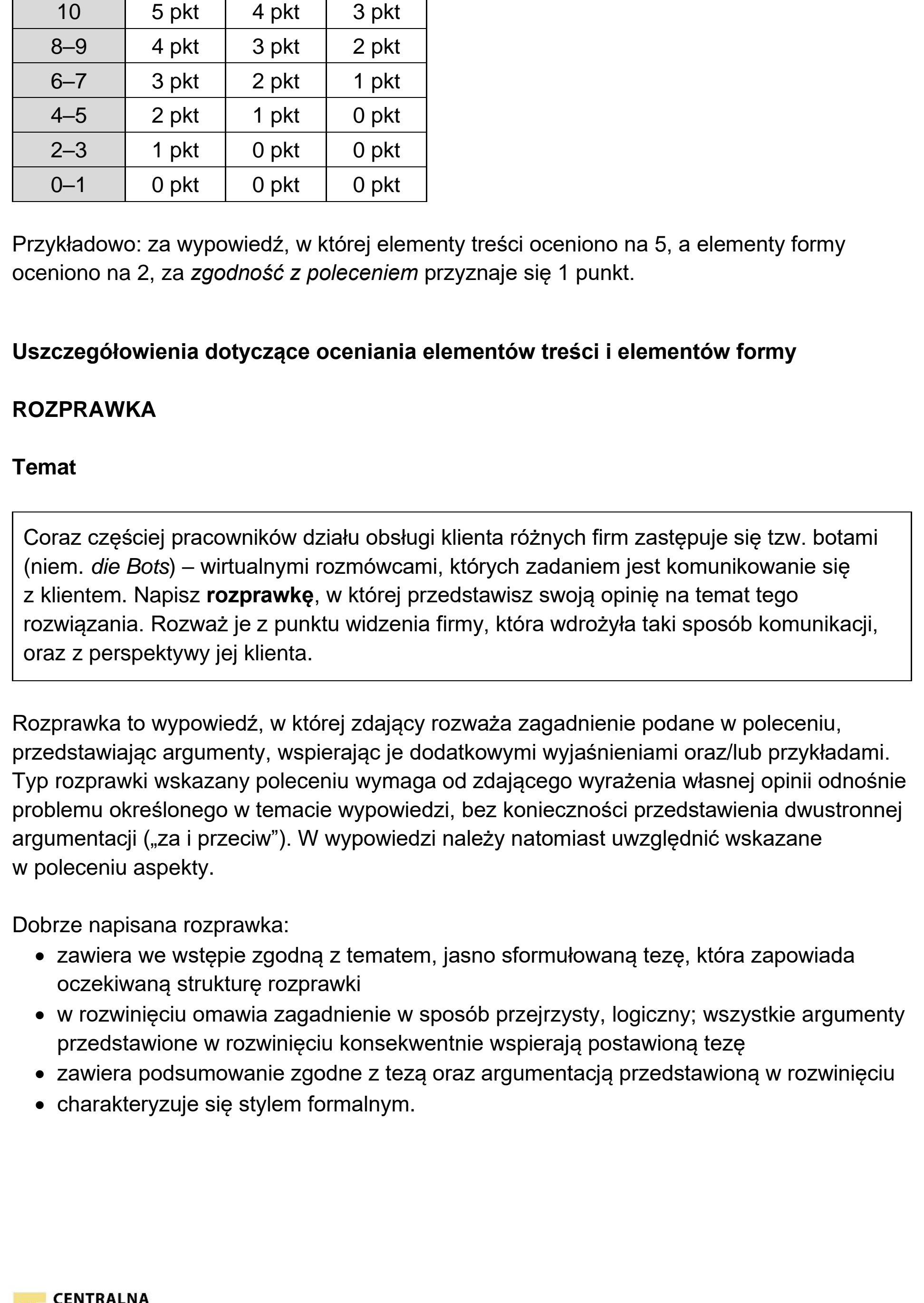 Matura próbna, grudzien 2024, odpowiedź do zadania 10, fragment 1