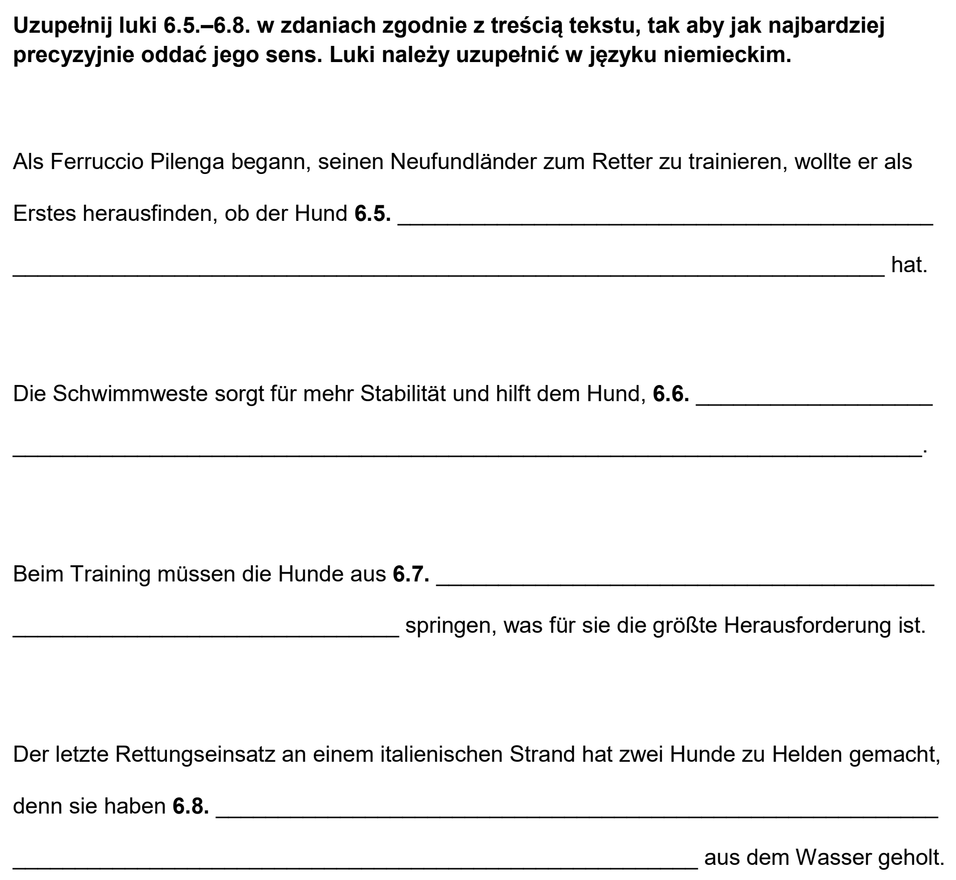 Matura, maj 2026, podgląd zadania 6, fragment 4