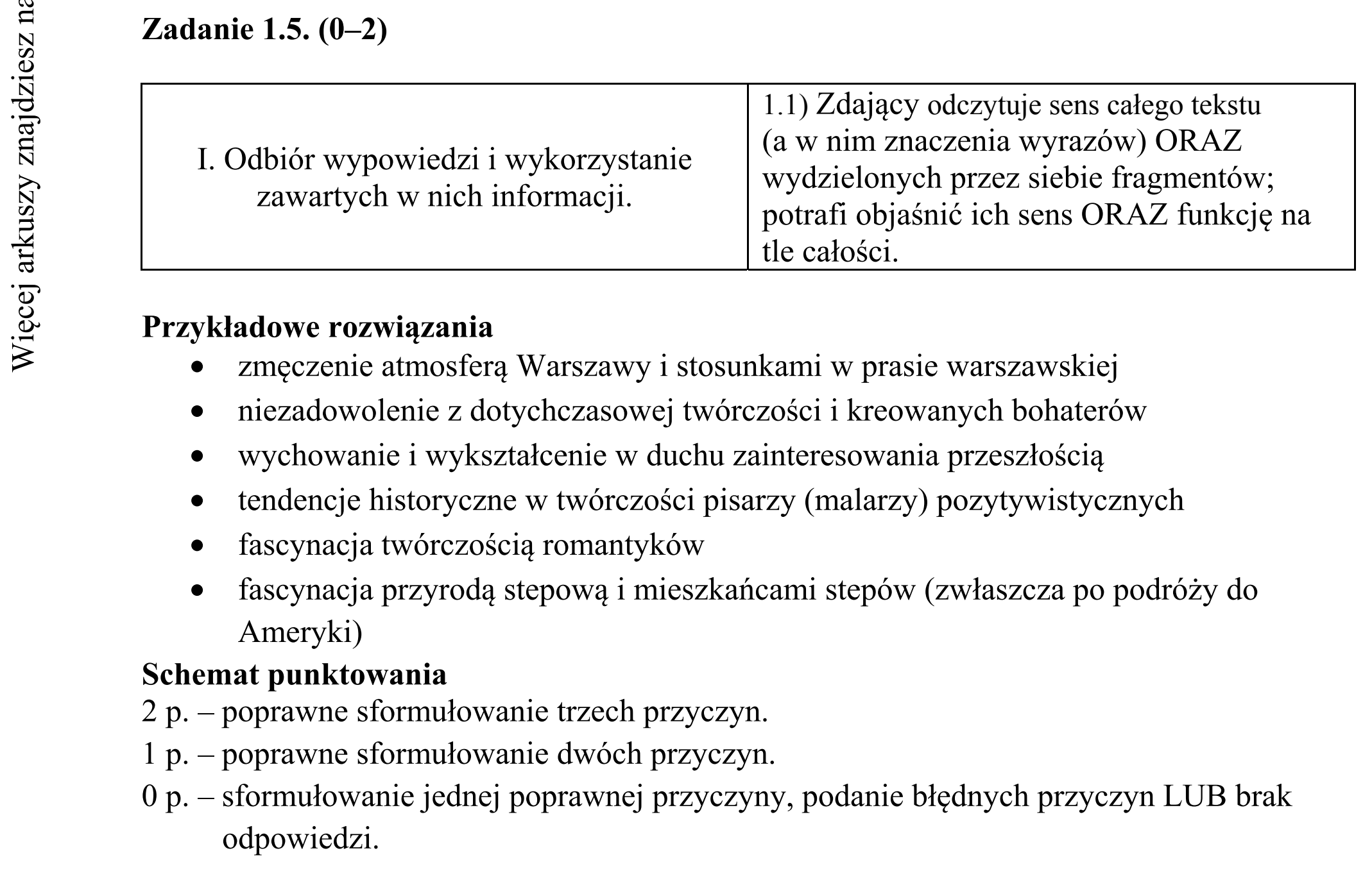 Matura dodatkowa, czerwiec 2015, odpowiedź do zadania 1.5