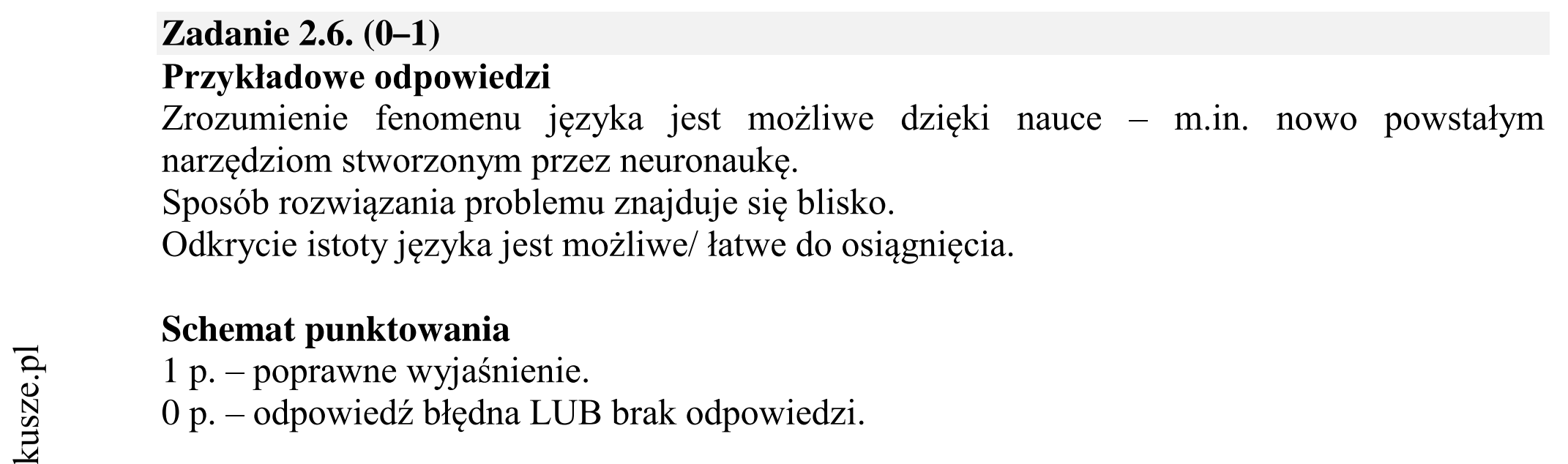 Matura dodatkowa, czerwiec 2016, odpowiedź do zadania 2.6