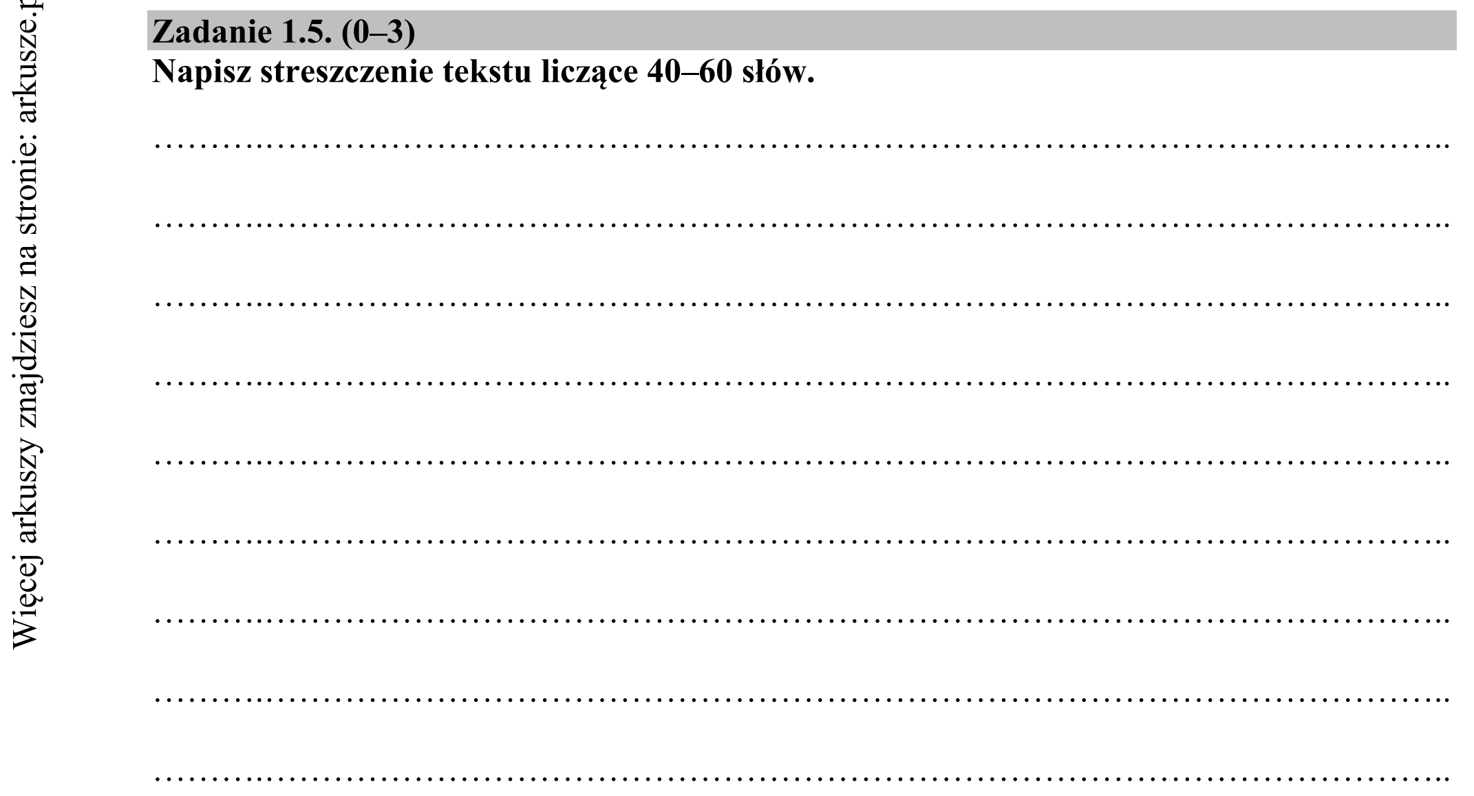 Matura dodatkowa, czerwiec 2016, zadanie 1.5