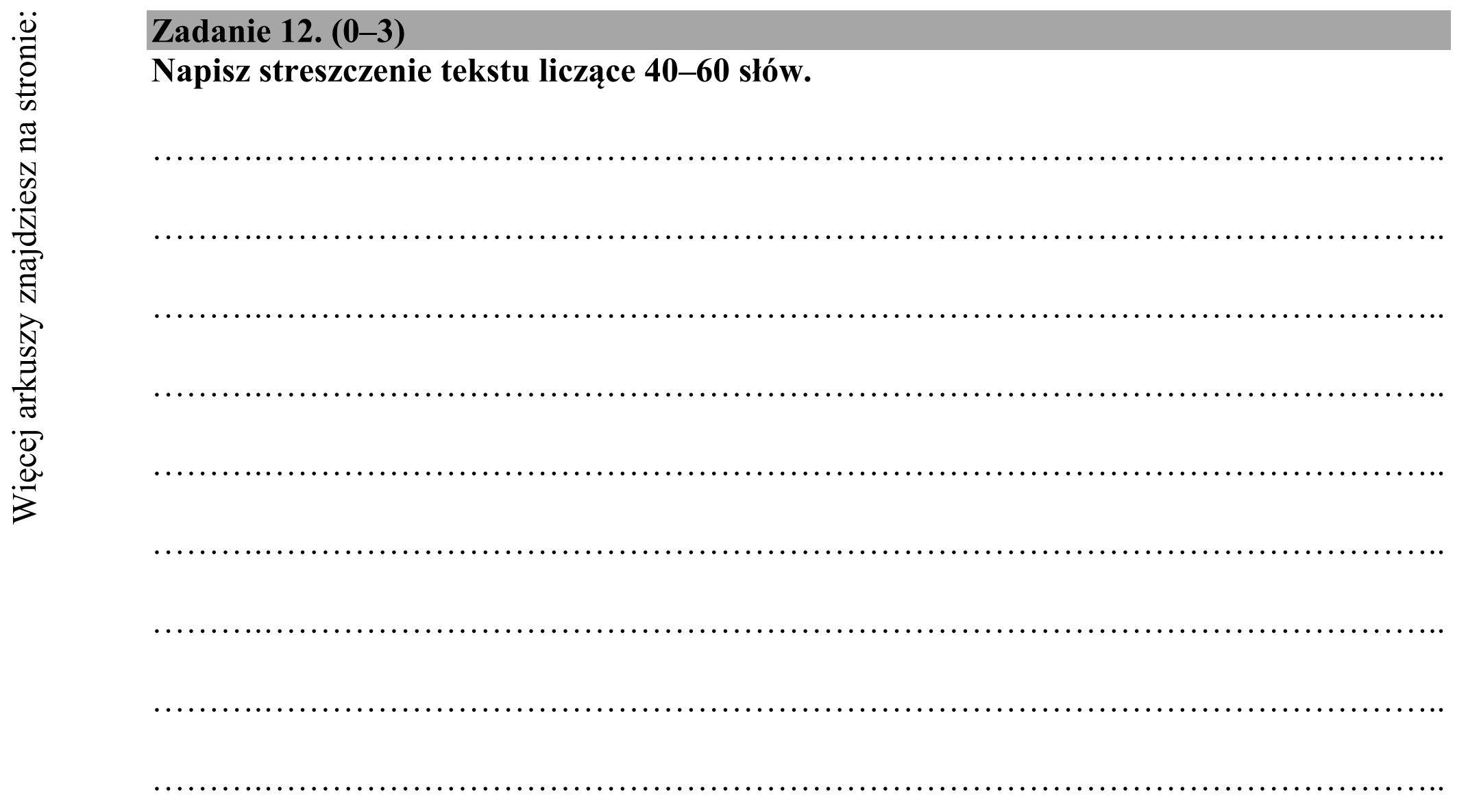 Matura dodatkowa, czerwiec 2018, podgląd zadania 12