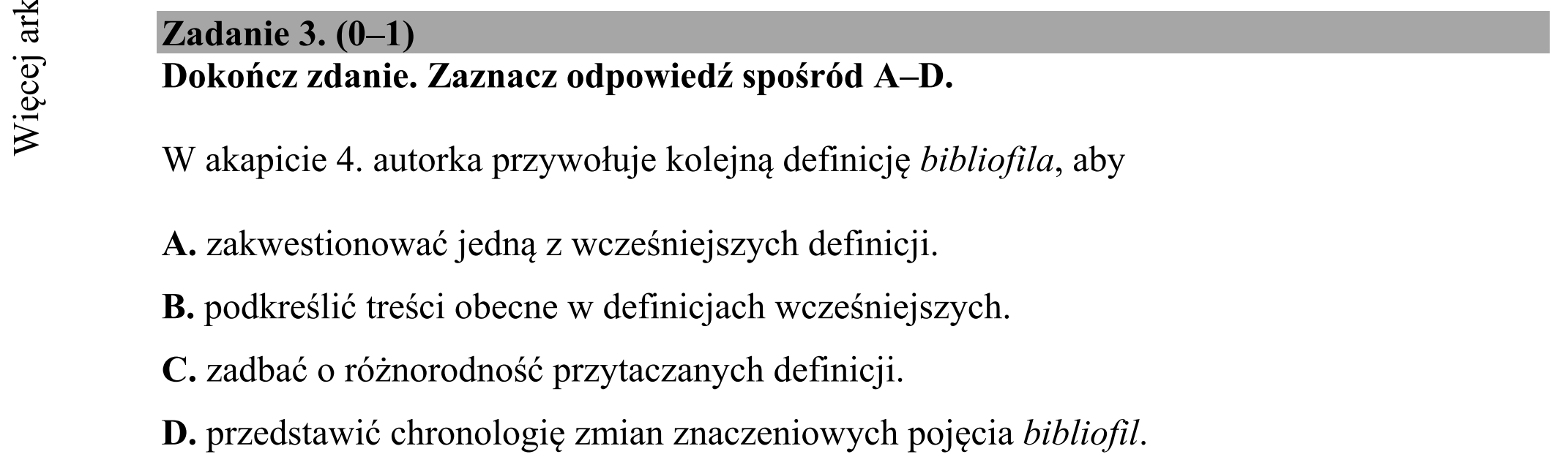 Matura dodatkowa, czerwiec 2018, podgląd zadania 3