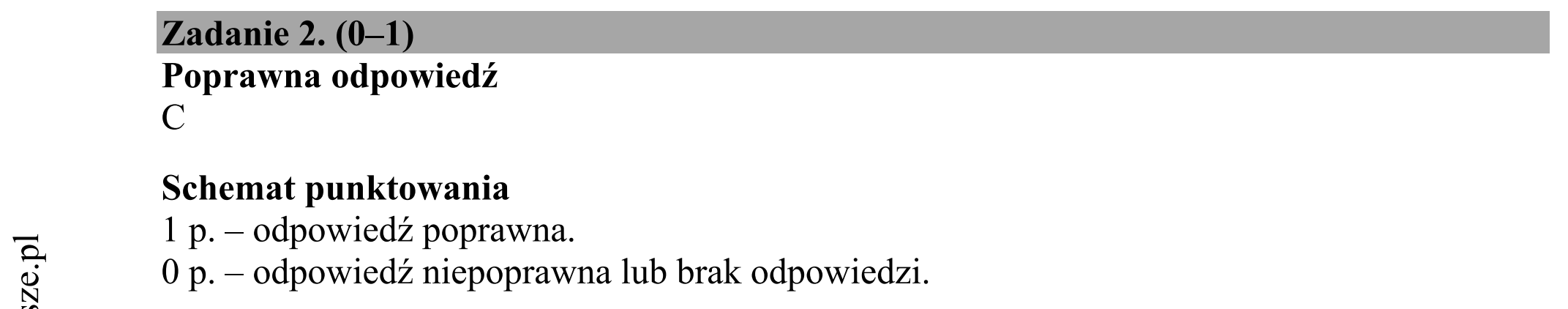 Matura dodatkowa, czerwiec 2019, odpowiedź do zadania 2