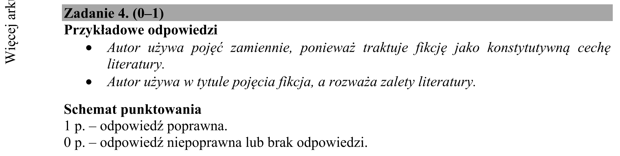Matura dodatkowa, czerwiec 2019, odpowiedź do zadania 4