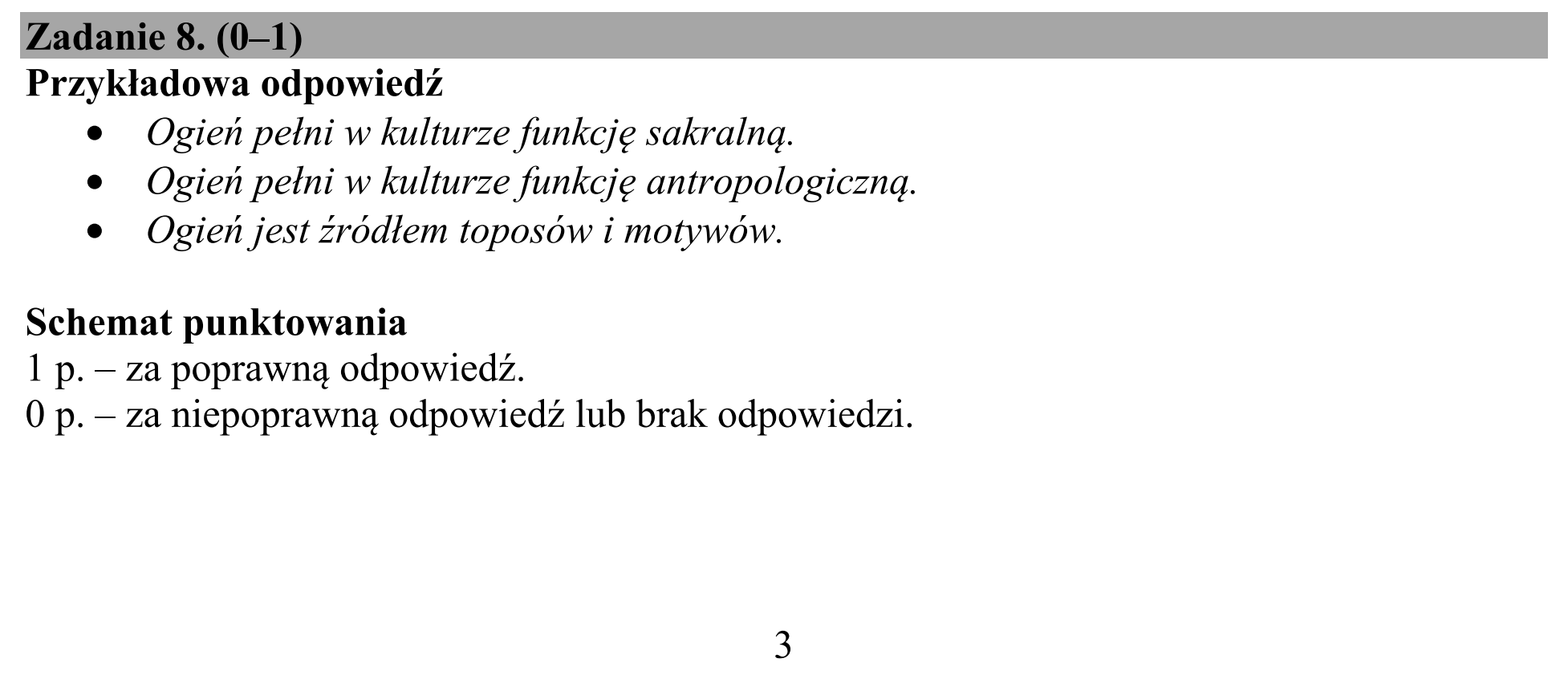 Matura dodatkowa, czerwiec 2019, odpowiedź do zadania 8