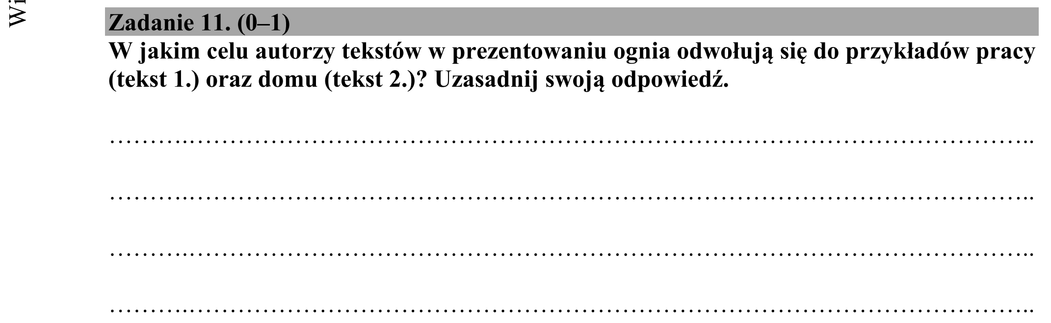 Matura dodatkowa, czerwiec 2019, podgląd zadania 11