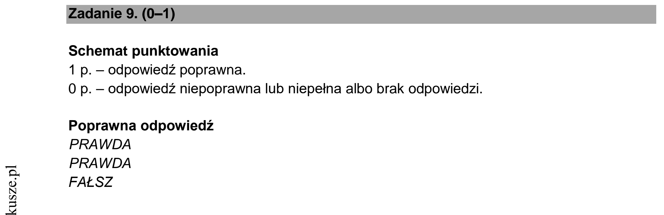 Matura dodatkowa, czerwiec 2021, odpowiedź do zadania 9