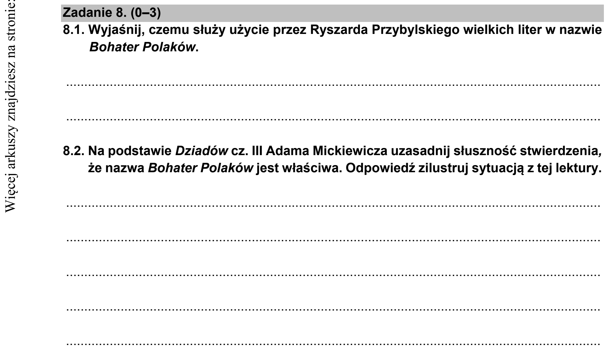 Matura dodatkowa, czerwiec 2021, podgląd zadania 8
