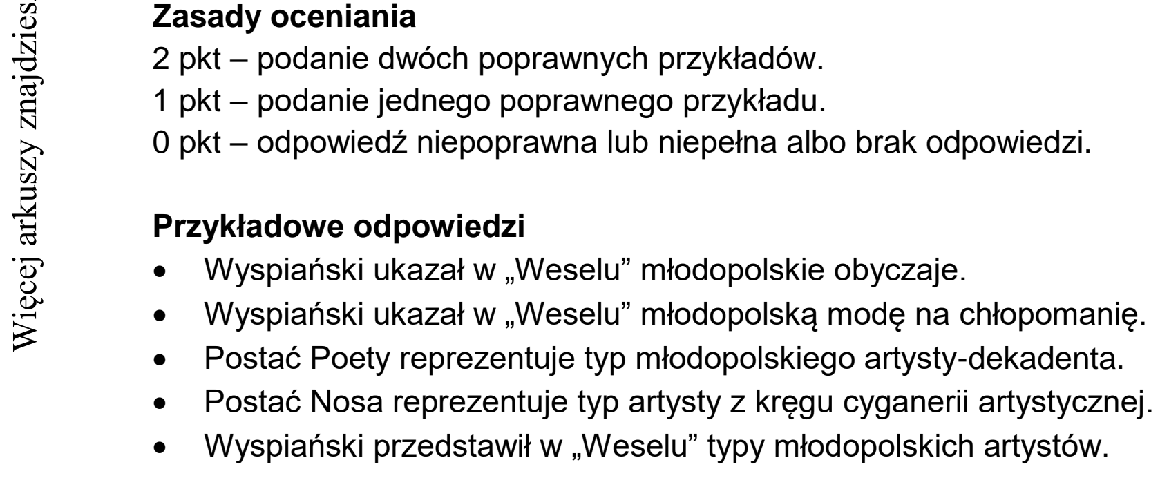 Matura dodatkowa, czerwiec 2022, odpowiedź do zadania 9