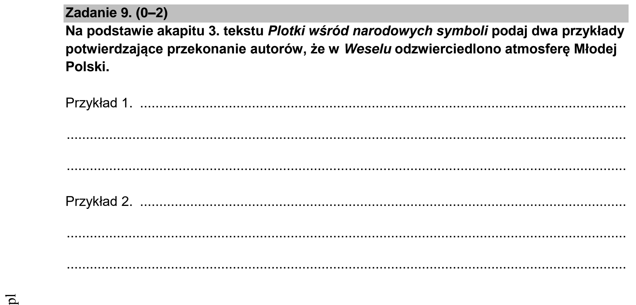 Matura dodatkowa, czerwiec 2022, podgląd zadania 9