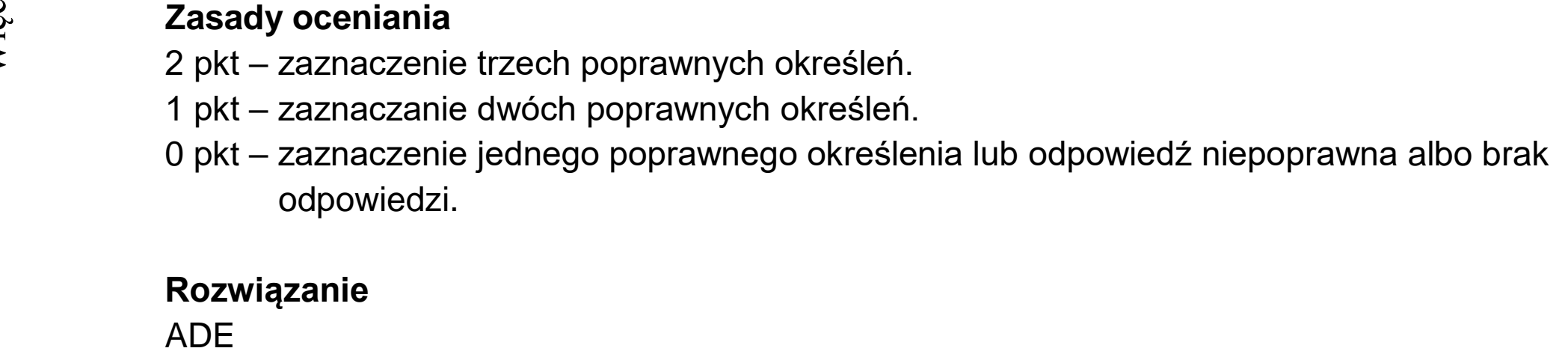 Matura dodatkowa, czerwiec 2023, odpowiedź do zadania 10
