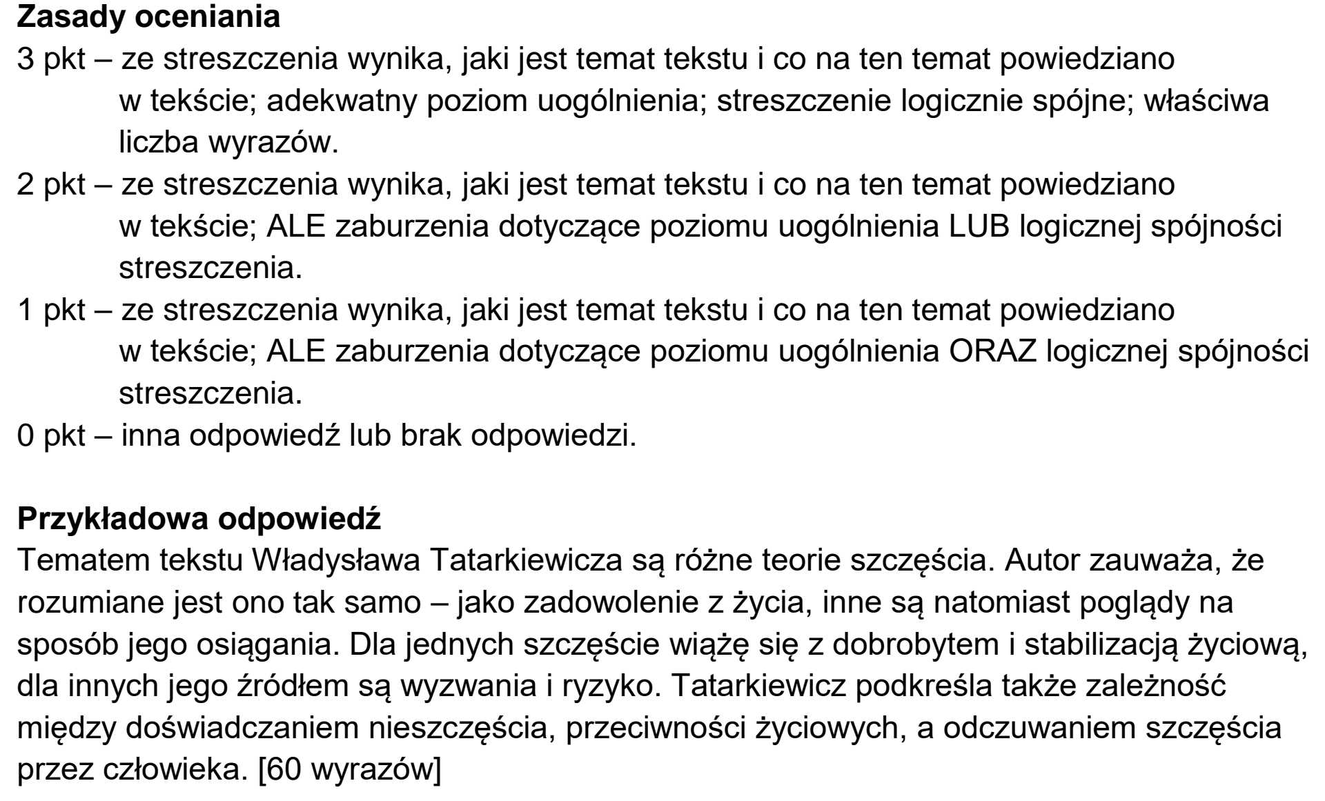 Matura dodatkowa, czerwiec 2023, odpowiedź do zadania 11