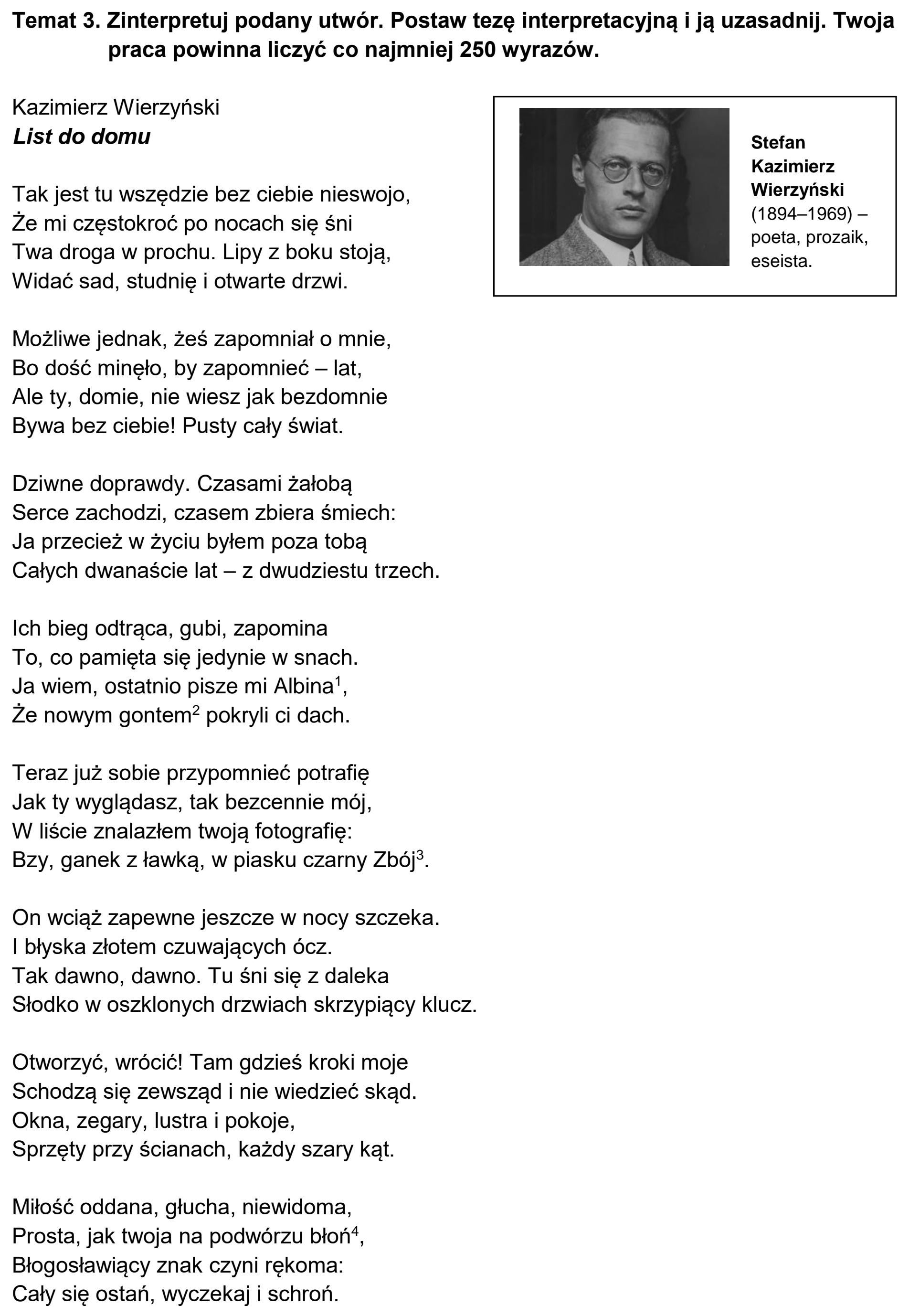 Matura dodatkowa, czerwiec 2023, podgląd zadania 3, fragment 1