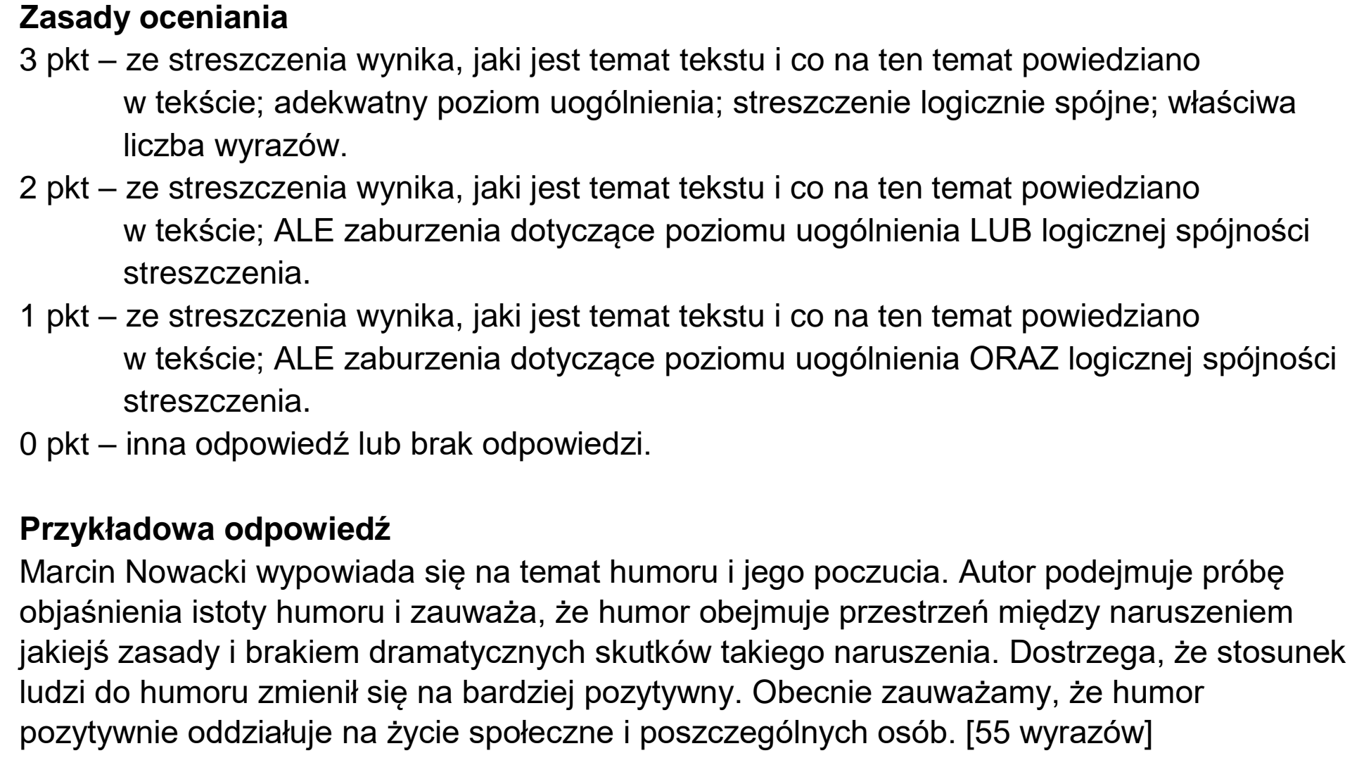 Matura dodatkowa, czerwiec 2025, odpowiedź do zadania 6