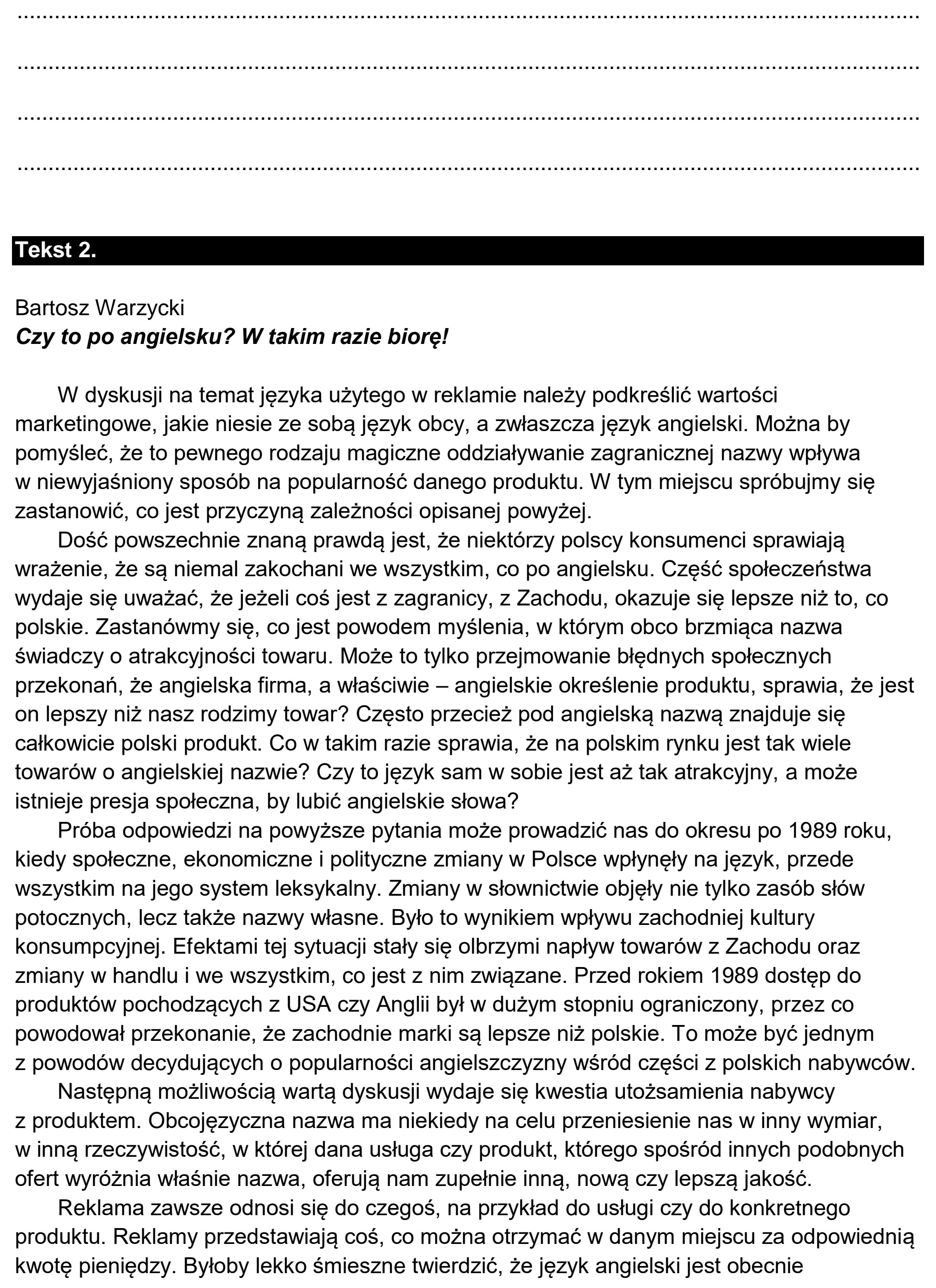 Matura dodatkowa, czerwiec 2025, podgląd zadania 6, fragment 2