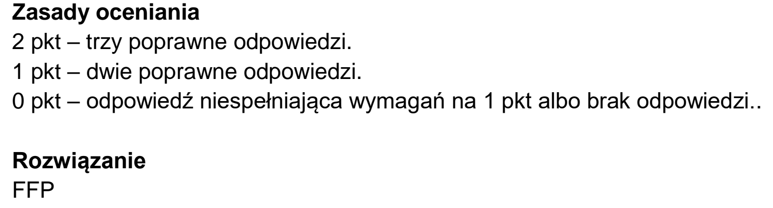 Matura dodatkowa, czerwiec 2026, odpowiedź do zadania 1