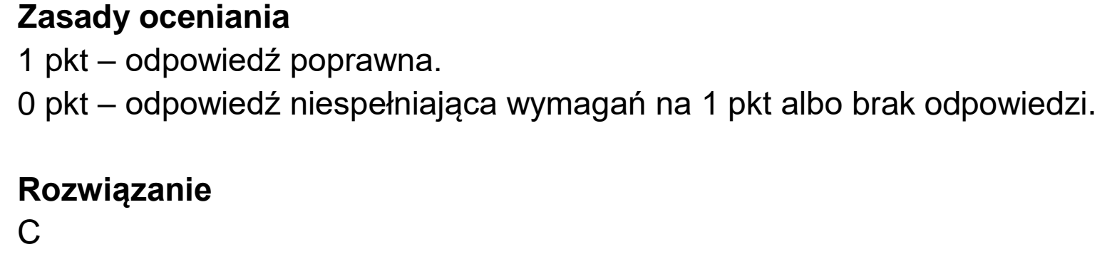 Matura dodatkowa, czerwiec 2026, odpowiedź do zadania 8