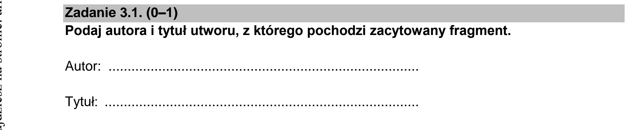 Matura dodatkowa, czerwiec 2026, zadanie 3.1