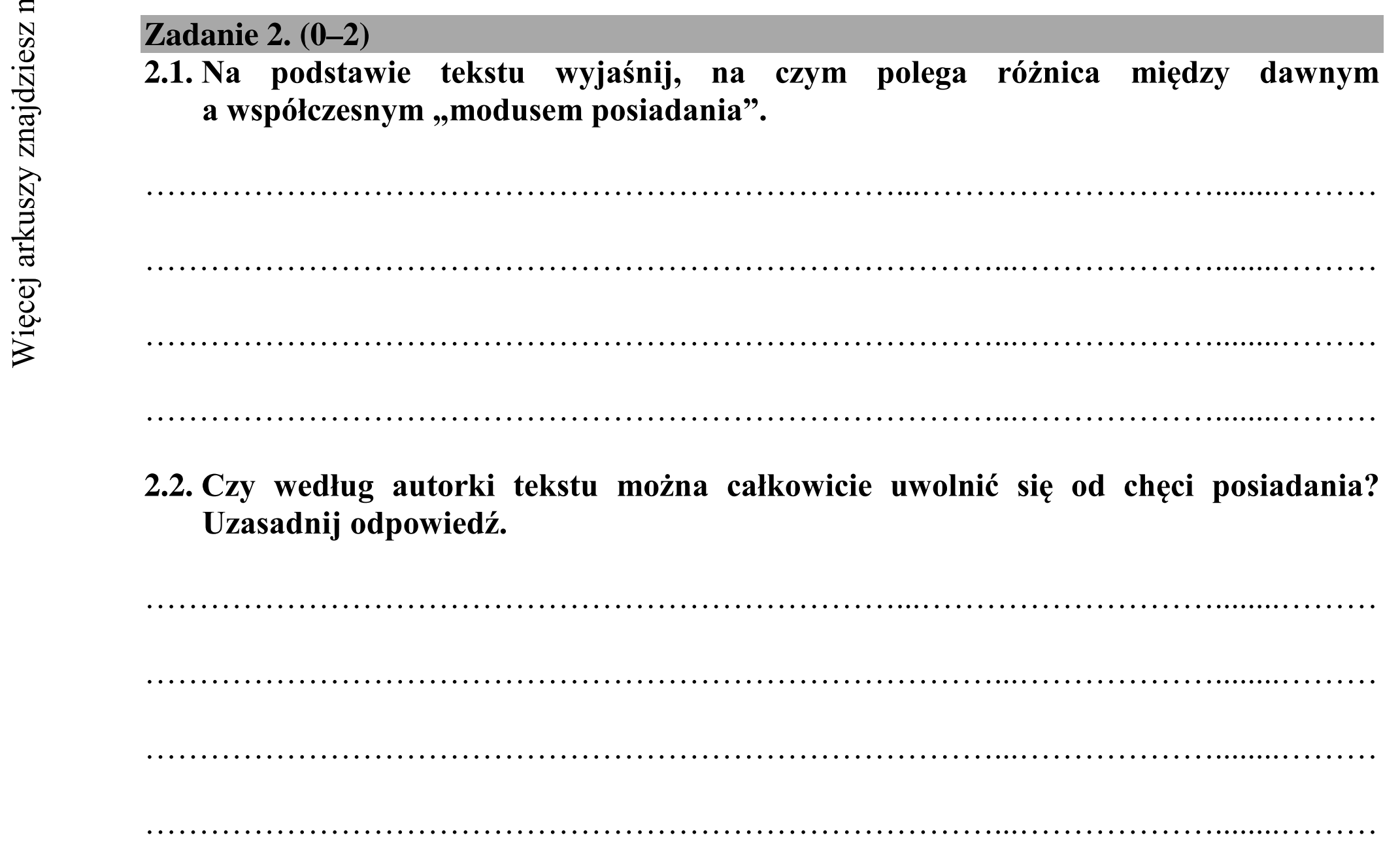 Matura dodatkowa, lipiec 2020, podgląd zadania 2