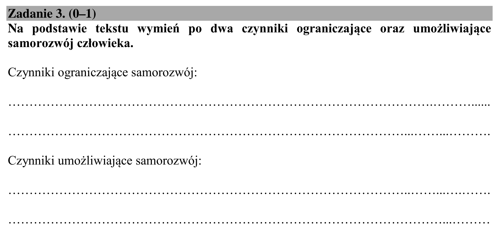 Matura dodatkowa, lipiec 2020, podgląd zadania 3