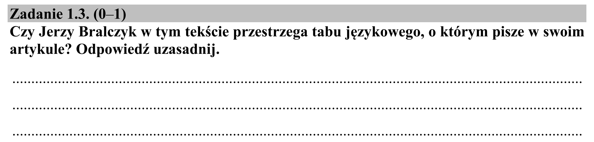 Matura, maj 2015, zadanie 1.3