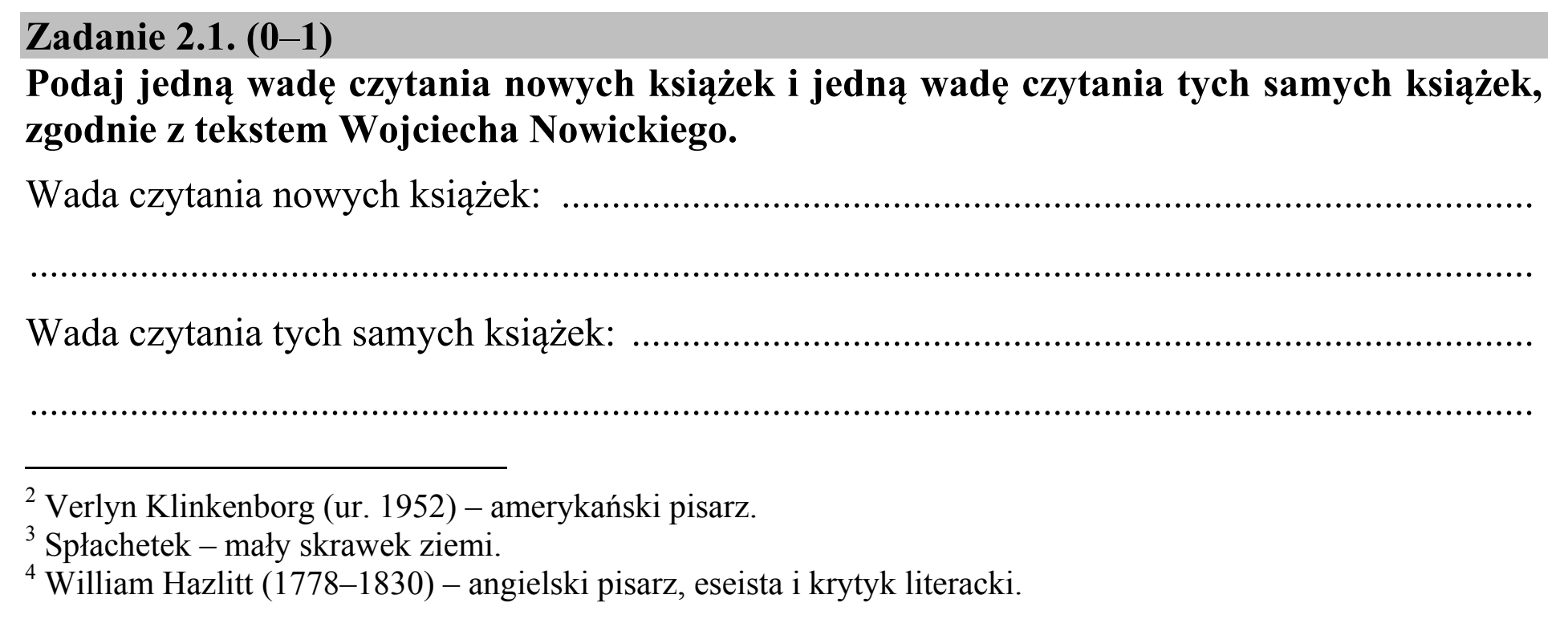 Matura, maj 2015, zadanie 2.1