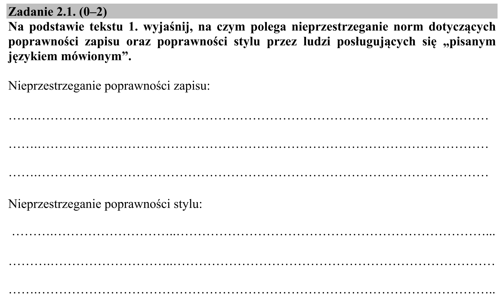 Matura, maj 2016, zadanie 2.1