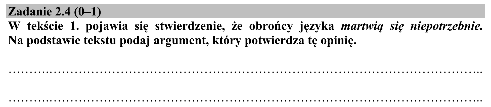 Matura, maj 2016, zadanie 2.4