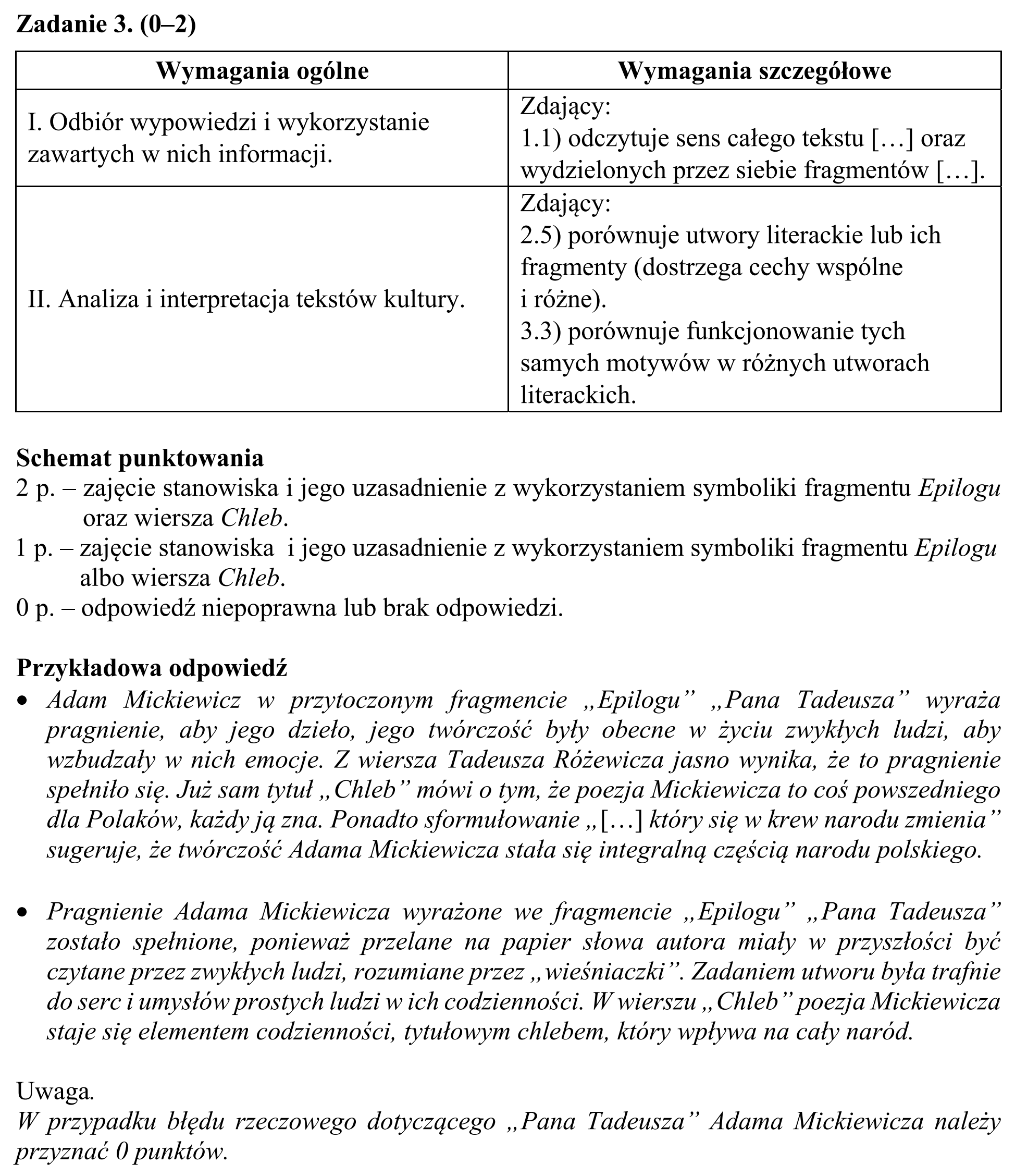 Matura, maj 2018, odpowiedź do zadania 3