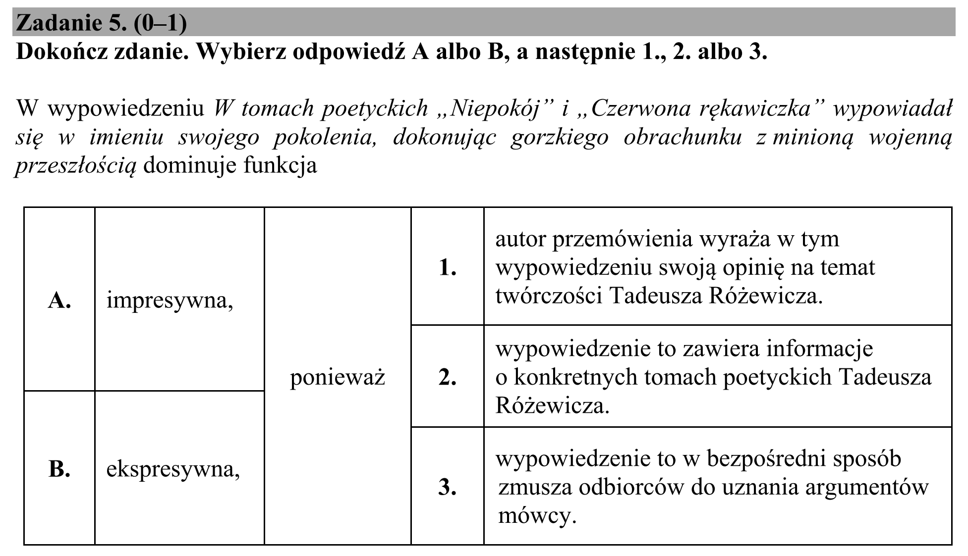 Matura, maj 2018, podgląd zadania 5, fragment 1