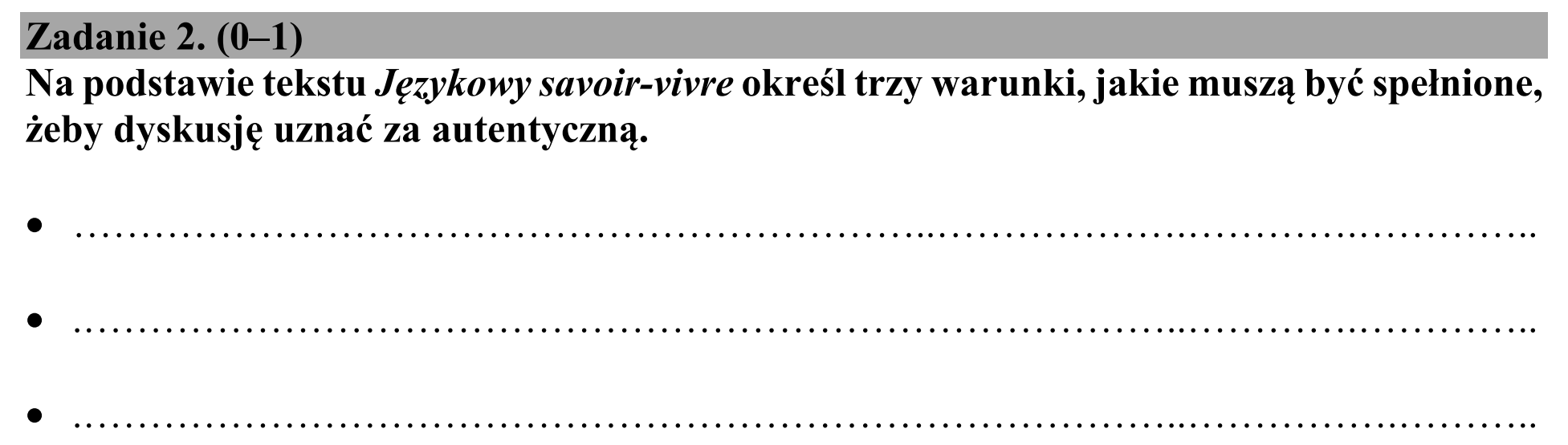 Matura, maj 2019, podgląd zadania 2