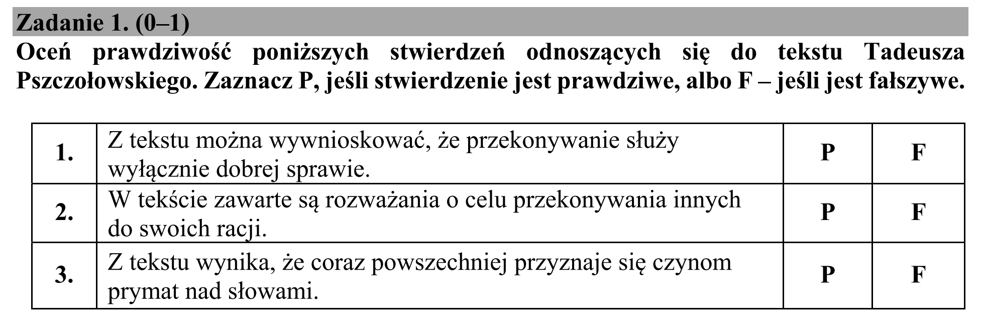 Matura, maj 2020, podgląd zadania 1