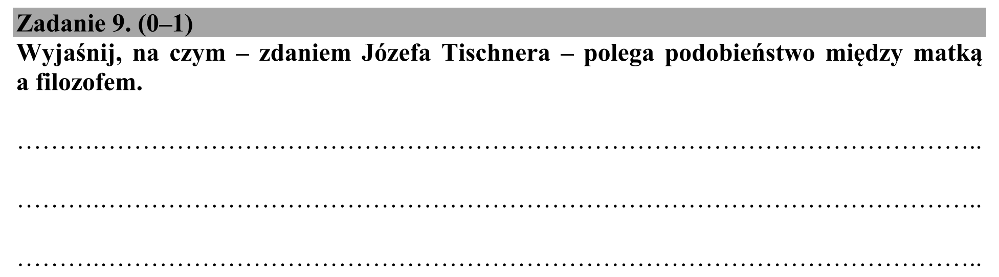Matura, maj 2020, podgląd zadania 9