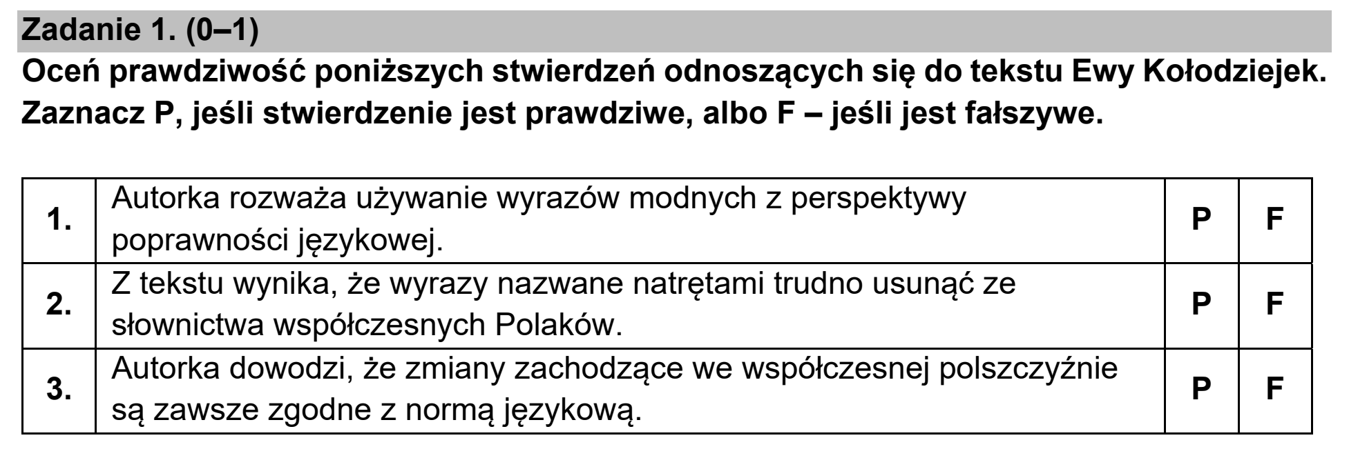 Matura, maj 2021, podgląd zadania 1
